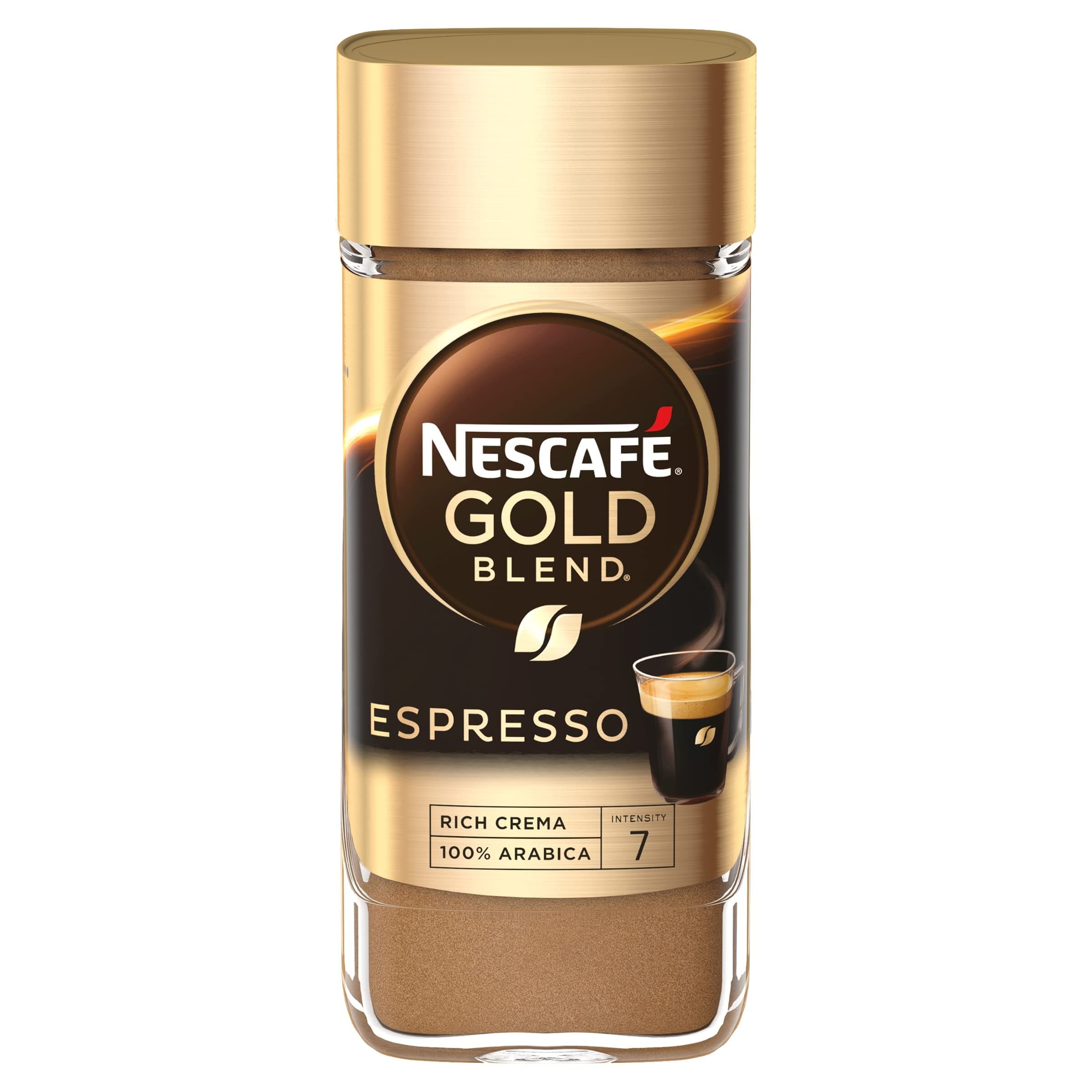 Nescafe Gold Espresso Instant Coffee, Italian Style Rich With Crema, 95 Grams