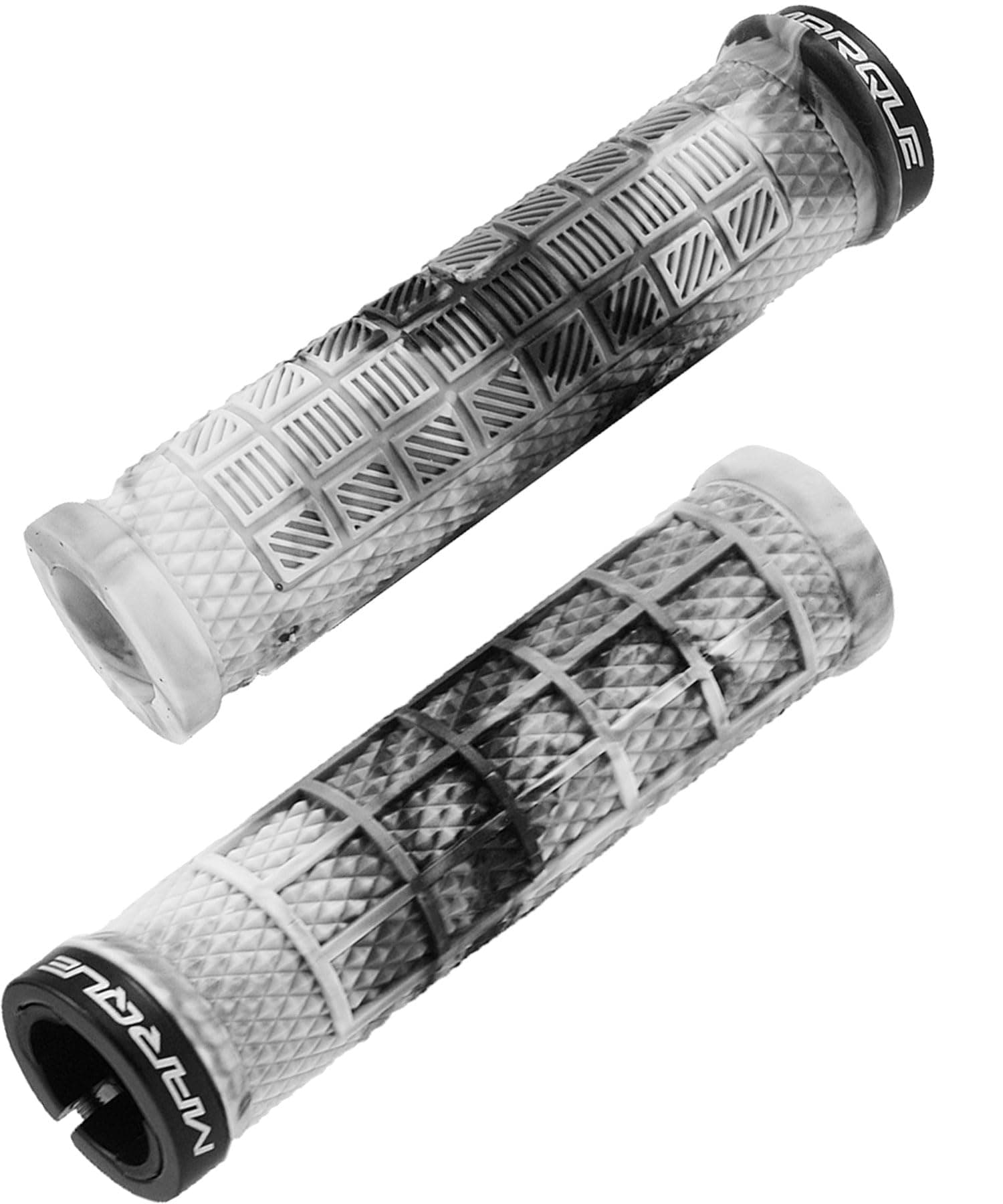 Marque Grapple Mountain Bike Handlebar Grips - Single Lock On Ring MTB and BMX Bicycle Handlebar with Non-Slip Grip (Urban Camo)