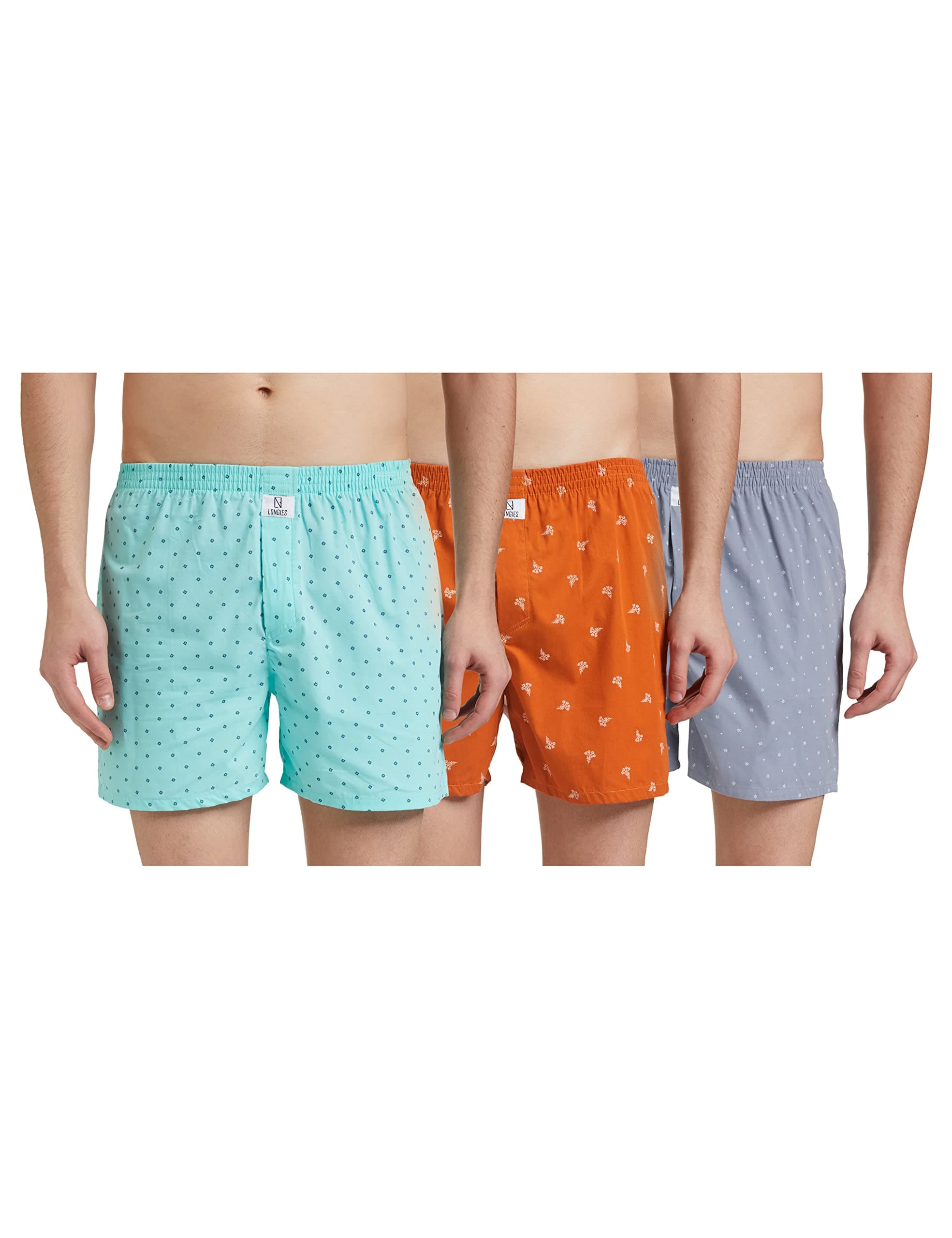 Longies Men's Cotton Boxers (Pack of 1)