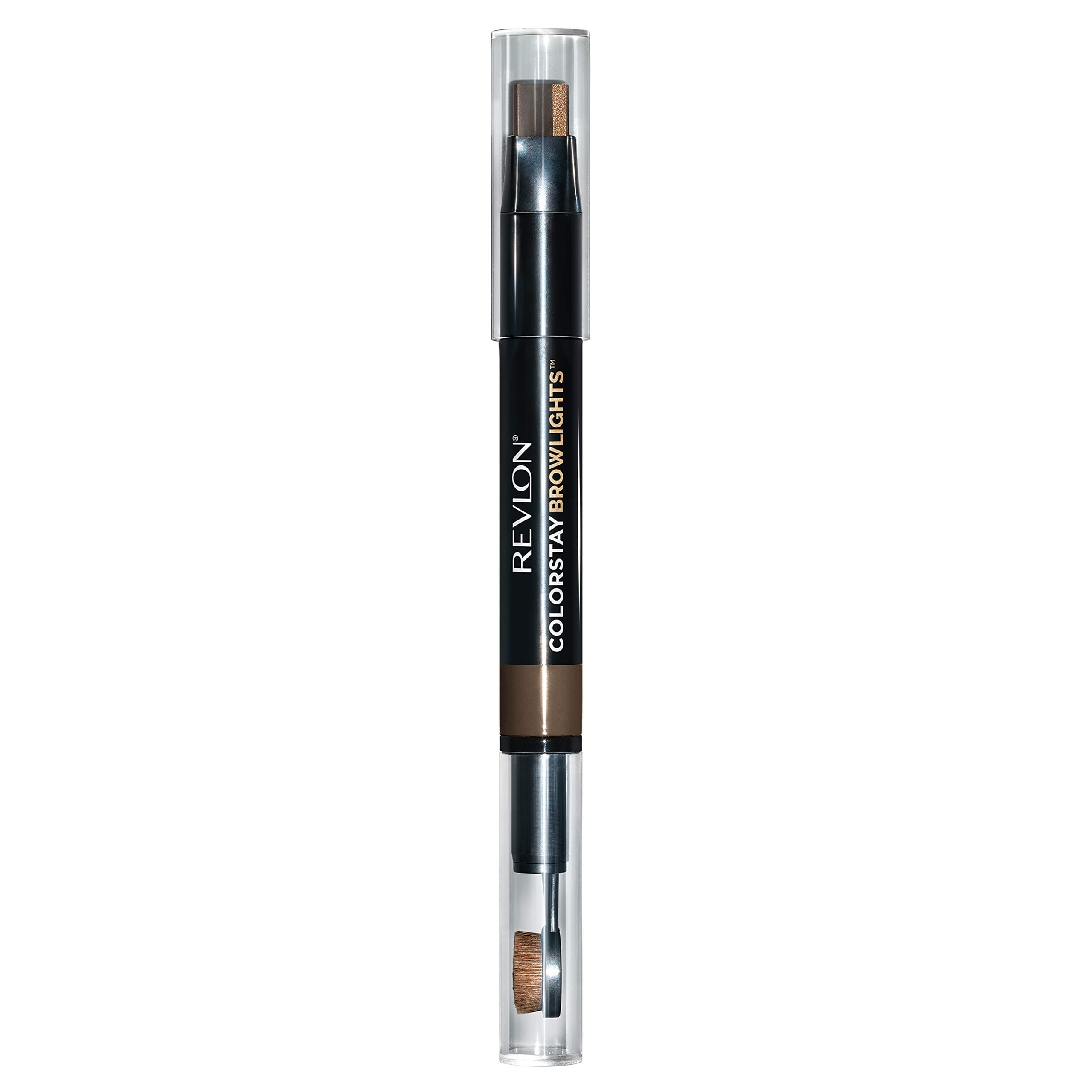 REVLONColorstay Browlights Pencil, Eyebrow Pencil & Brow Highlighter, 0.55 Lb, Dark Brown