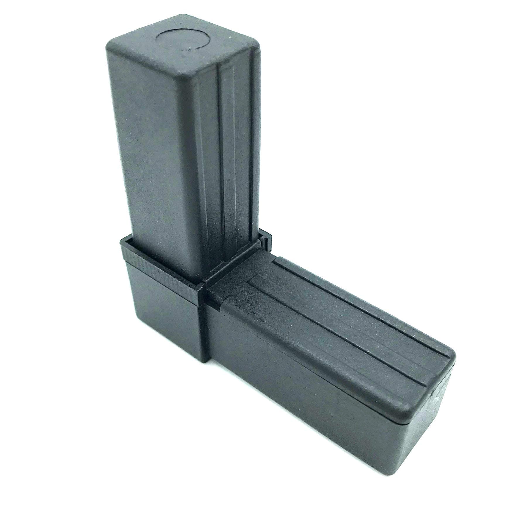 GardenSkill 2 Way 90° Tube Connector - Attach 25mm Diameter Box Section - Build Fruit Cages, Garden Structures (Pack of 4)