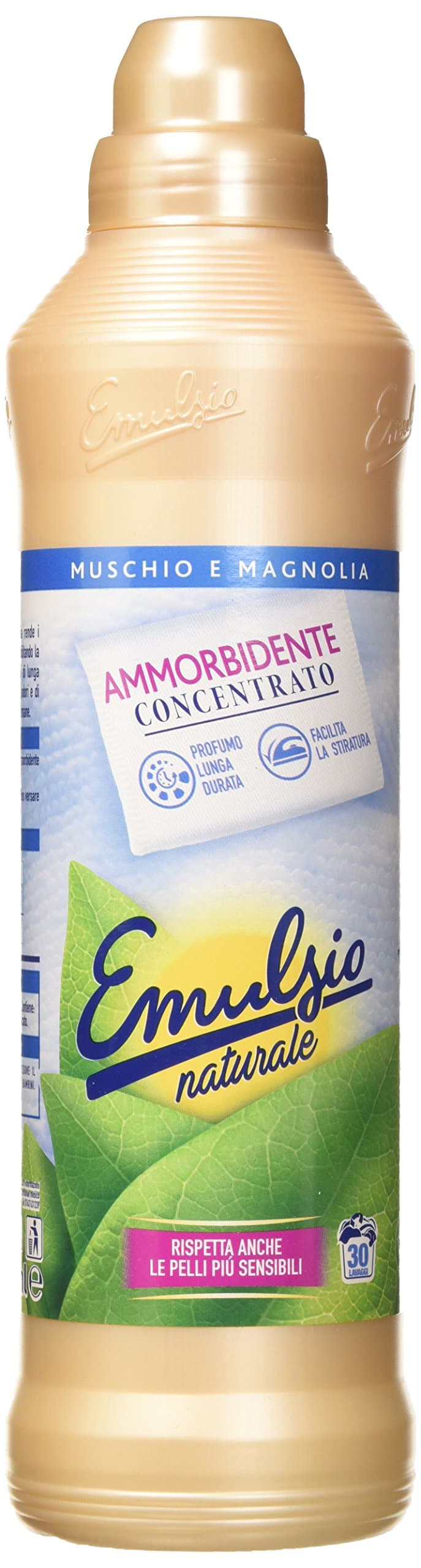 EMULSIO Natural 0269313 Fabric Softener Concentrate Moss and Magnolia 750 ml