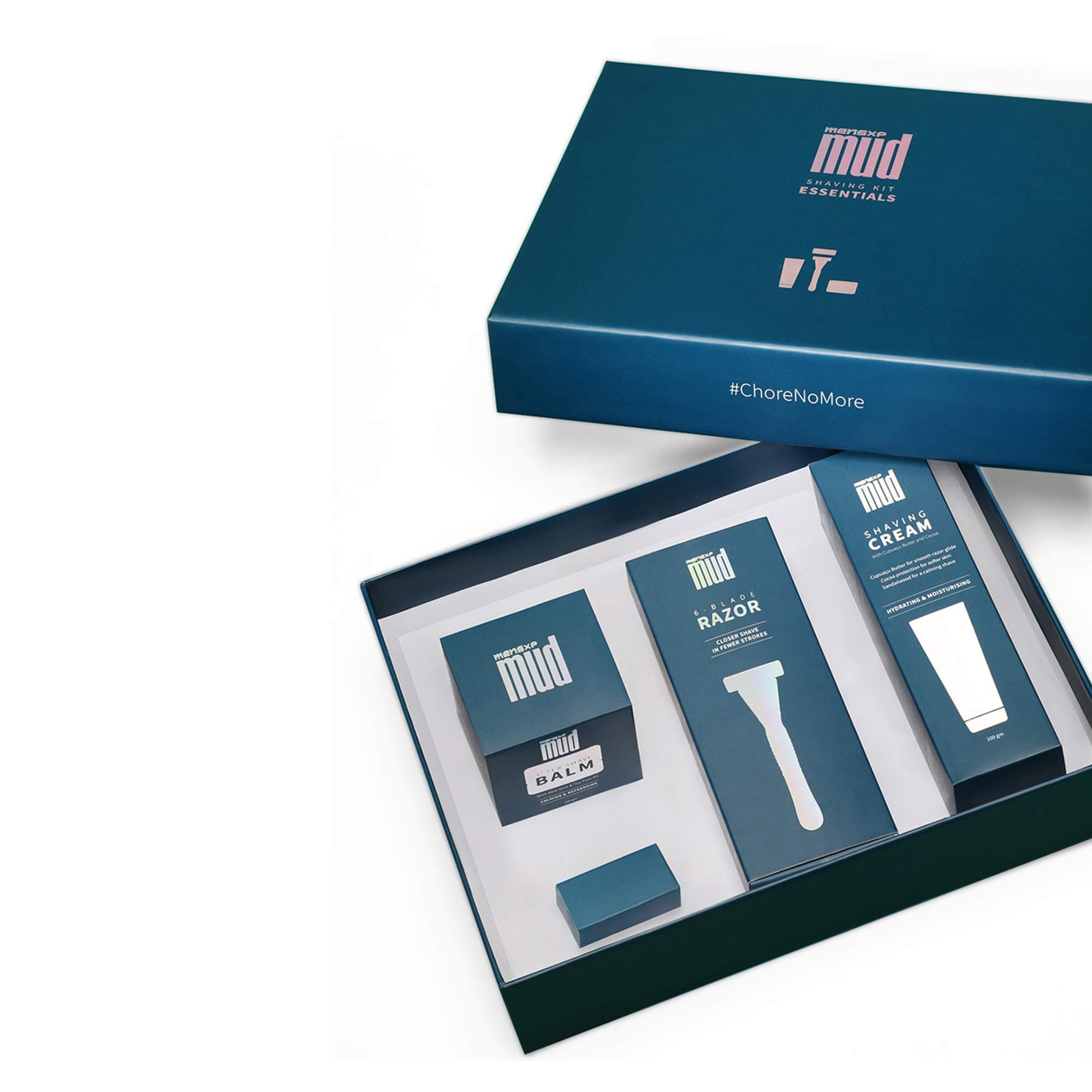 Shaving Kit Essentials, Premium Shaving Kit For Men (With 6 Blade Razor, Shaving Cream, After Shave Balm & Blade Refill), Father's Day Gift Set