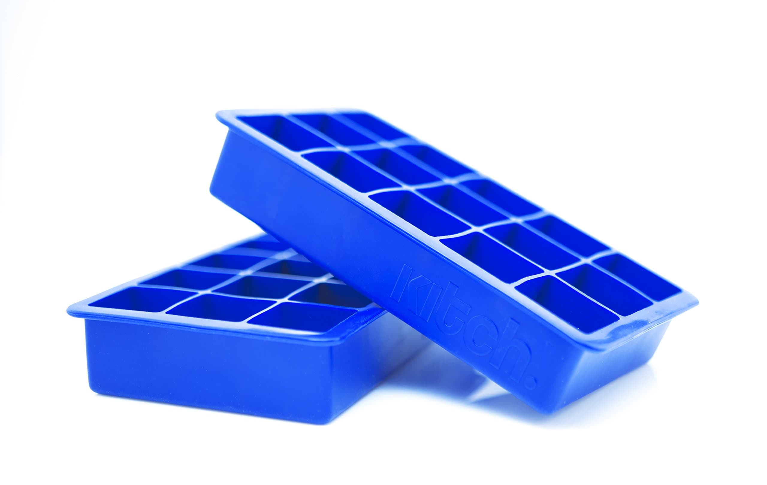 - Cube Ice Tray 2 Pack Silicone Ice Cubes - Cobalt Blue