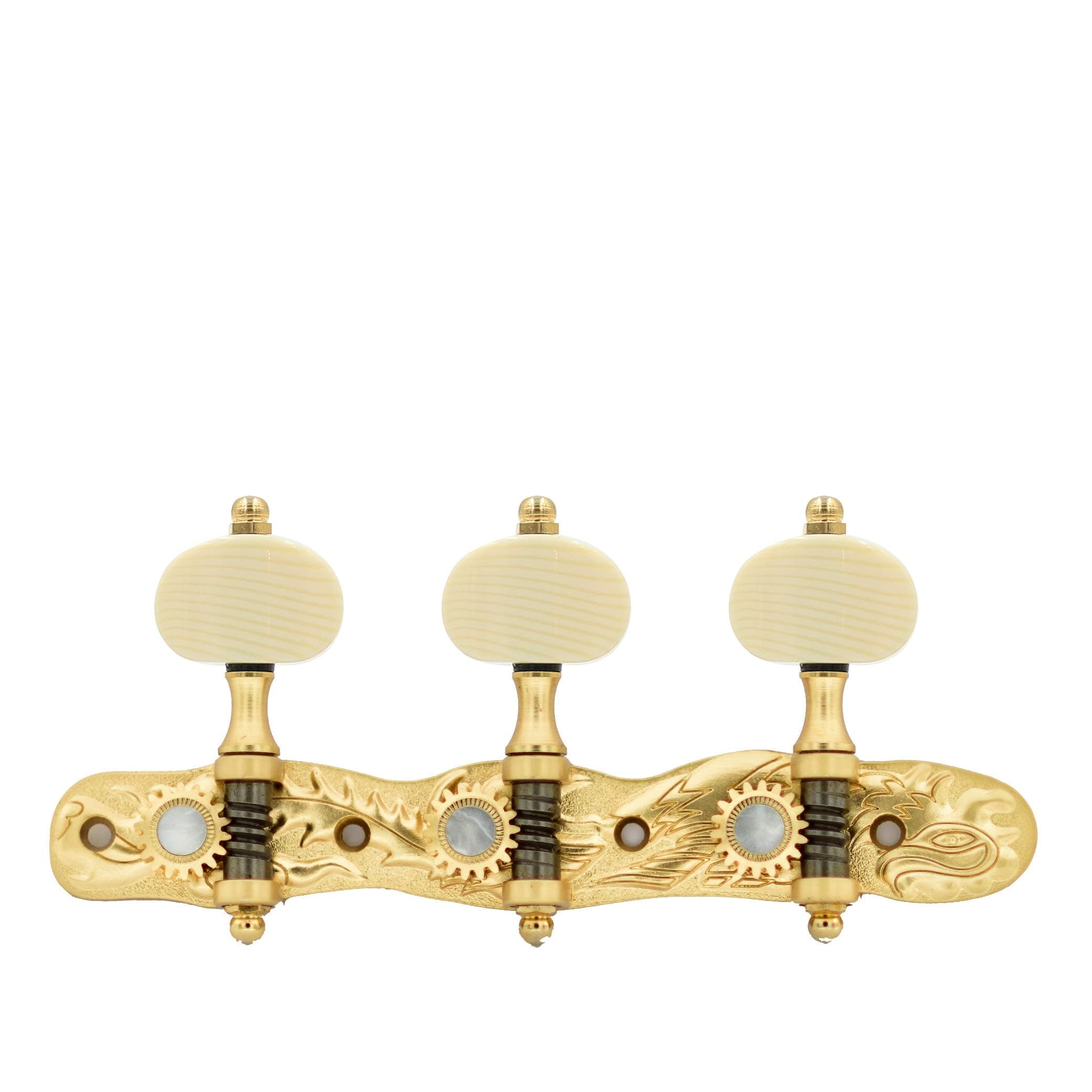 DJ101SG-P14I TENOR Classical Guitar Tuners "Dragon and Phoenix" Professional Tuning Key Pegs/Machine Heads for Classical or Flamenco Guitar.