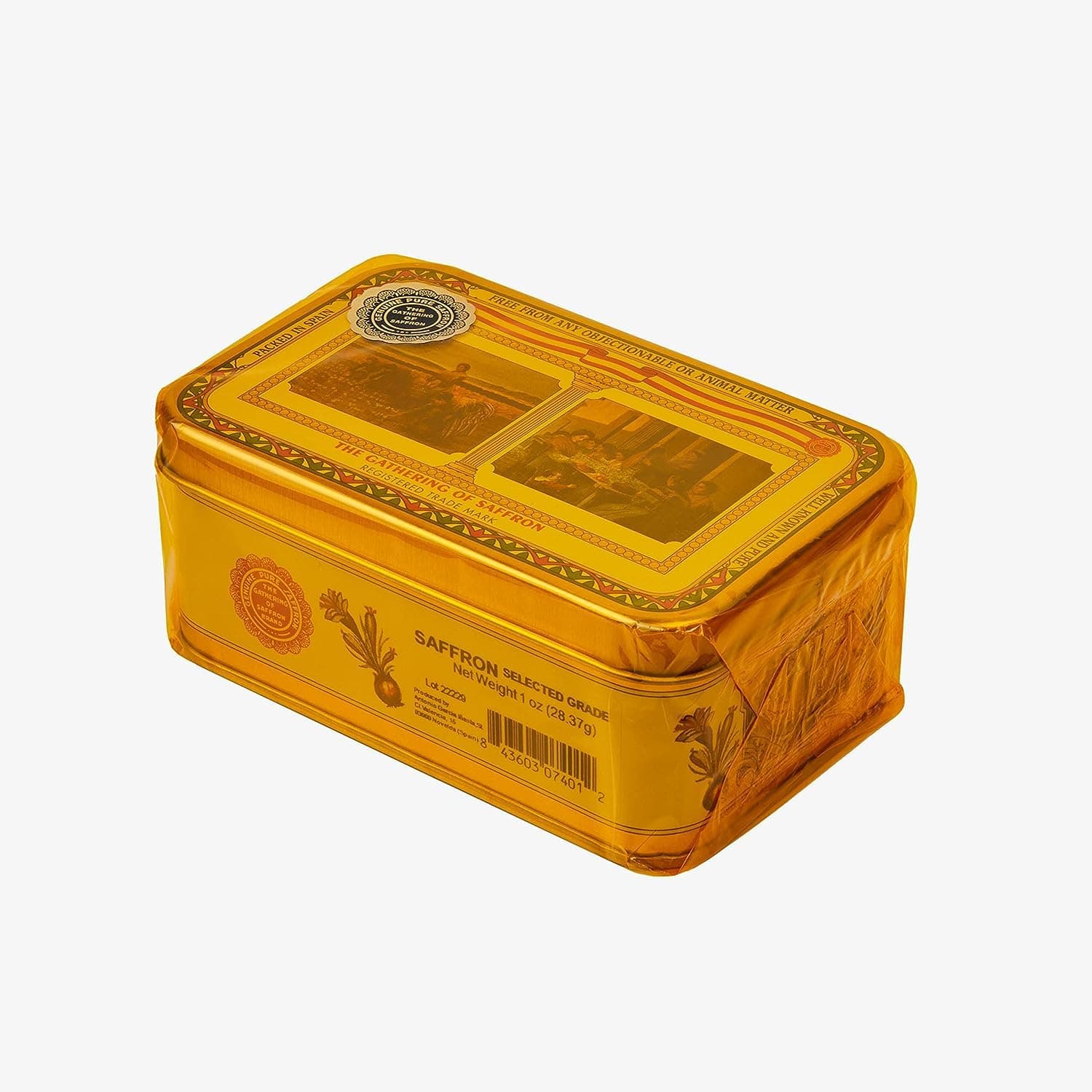 AIVA WE BELIEVE IN QUALITY Saffron Brand, Pure Spanish, 1 Ounce Imported By Aiva Products With 2D Barcode