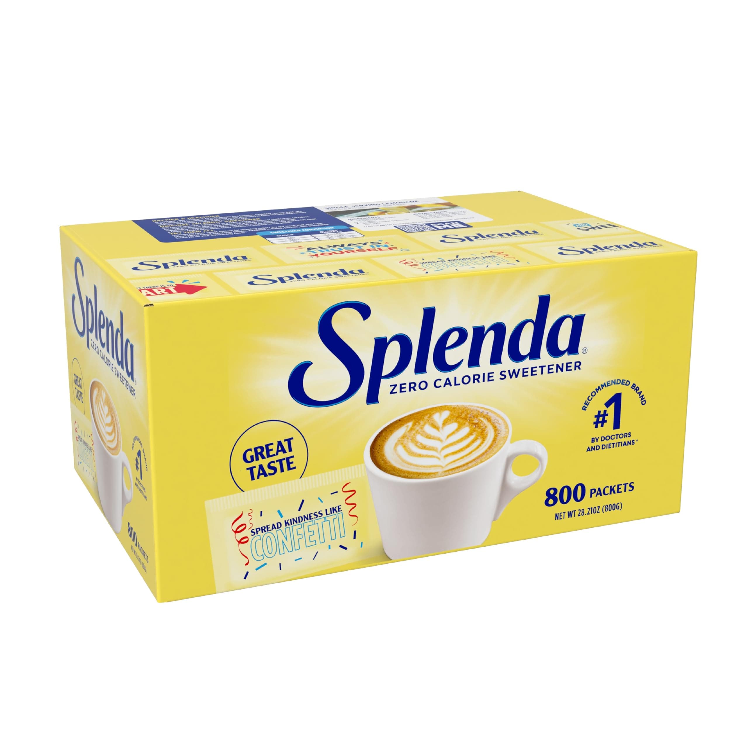 Splenda No Calorie Sweetener Value Pack, 800 Individual Packets (Pack of 1)