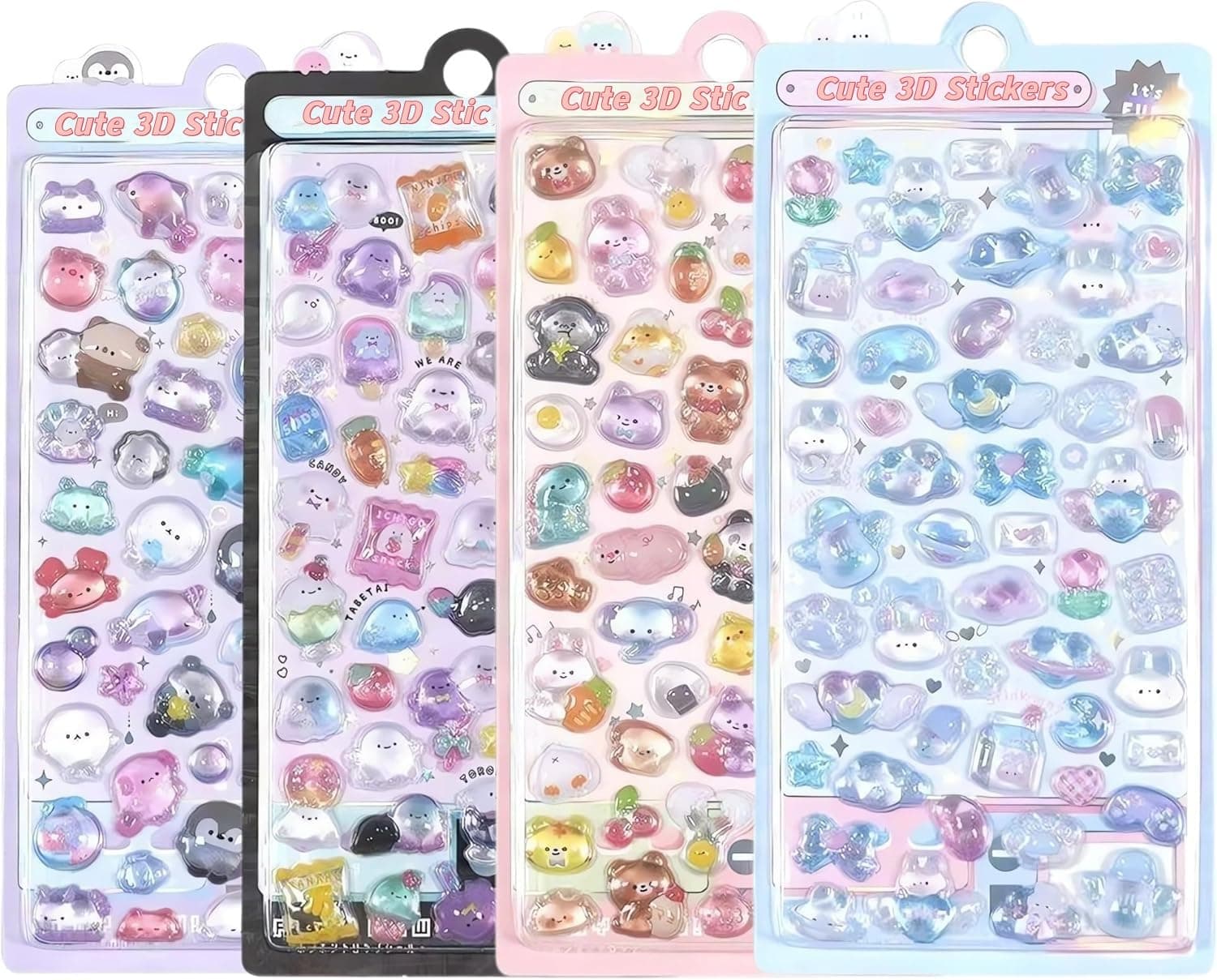 3D Puffy Stickers, Kawaii Decorative Stickers for Phone Case, Notebook, Scrapbooking (Style-2)