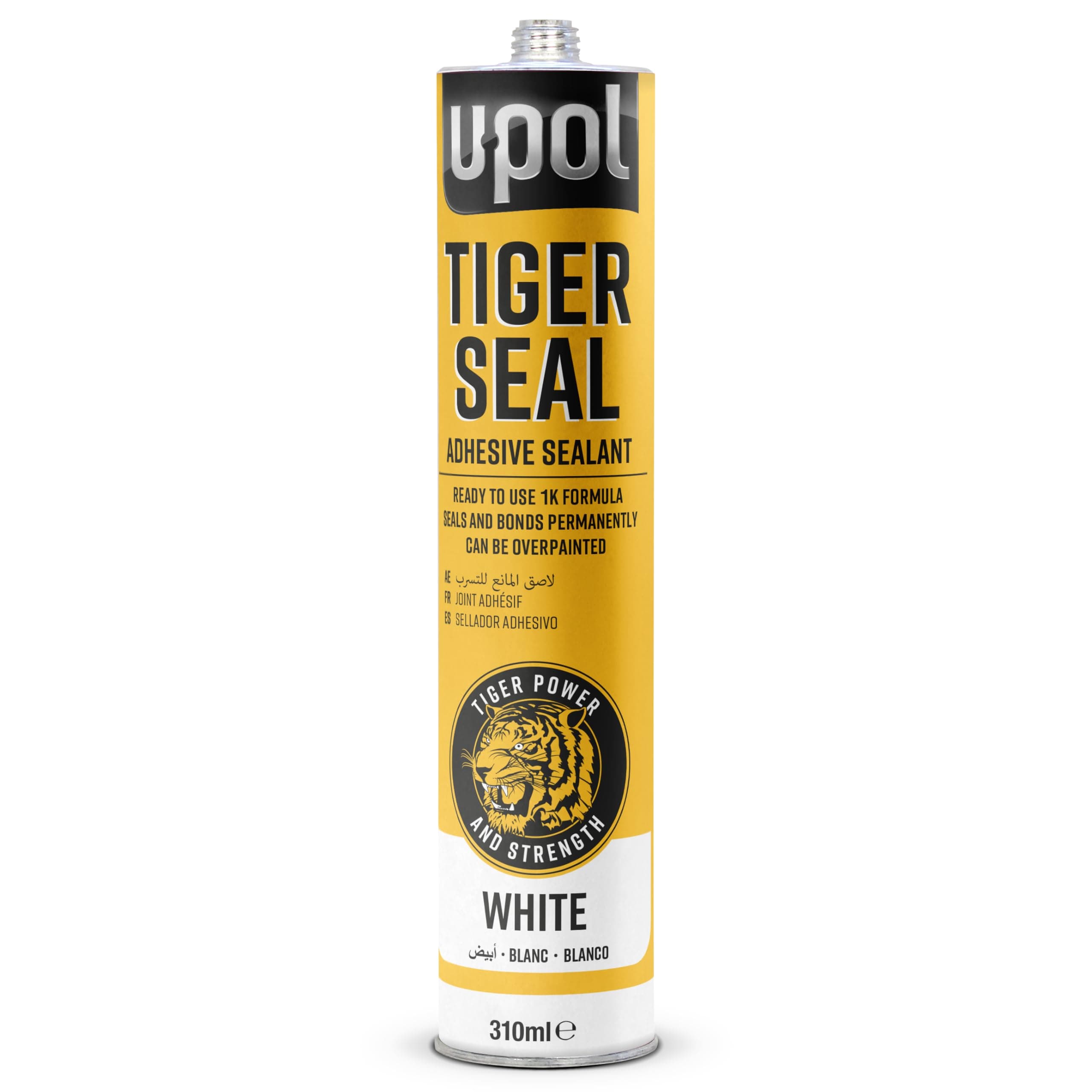 U-Pol Products 0728 White TIGER SEAL Adhesive/Sealant - 310ml Cartridge