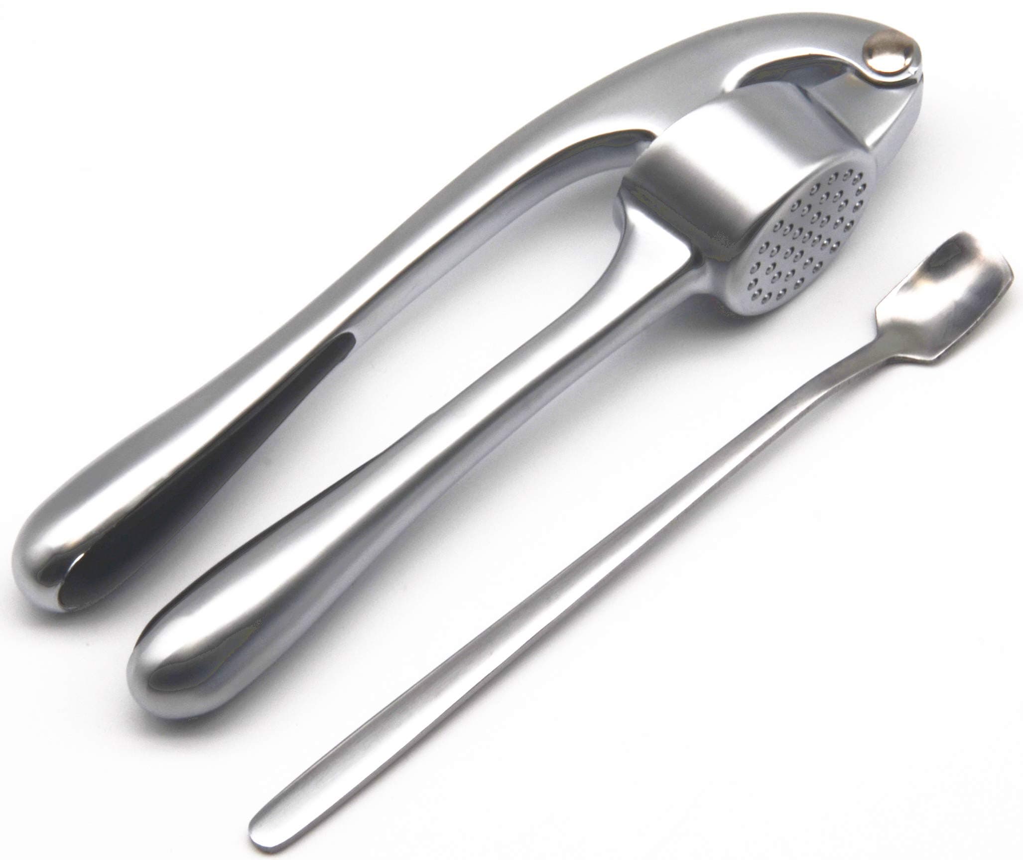 Garlic Press Crusher and Mincer Professional Heavy Soft-Handled Premium Zinc Alloy Crush Garlic JACHI