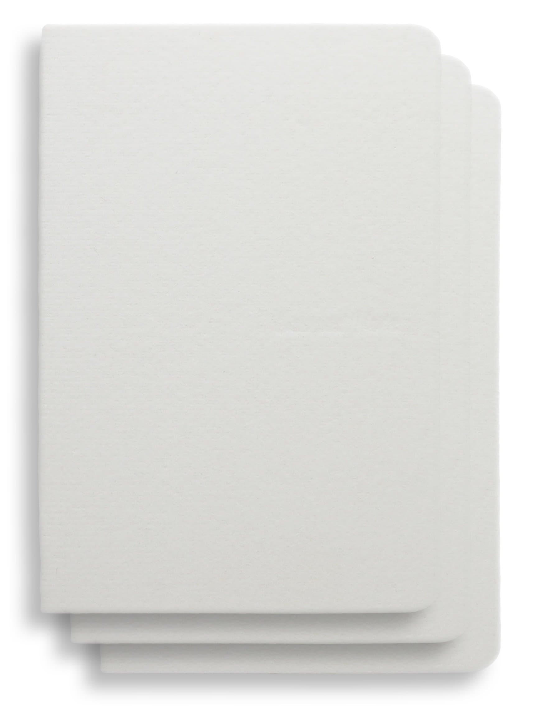 (Pack Of 3)6 x 4 inches Notebook Handmade Soft White Fabric Cover, 200 lined Pages | Lay Flat Binding | Cream Paper, A6 Size