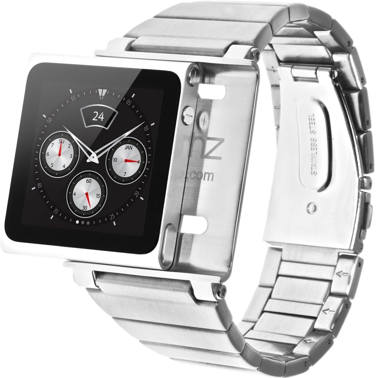 Elemetal Watch Wrist Strap for iPod Nano 6G - Silver