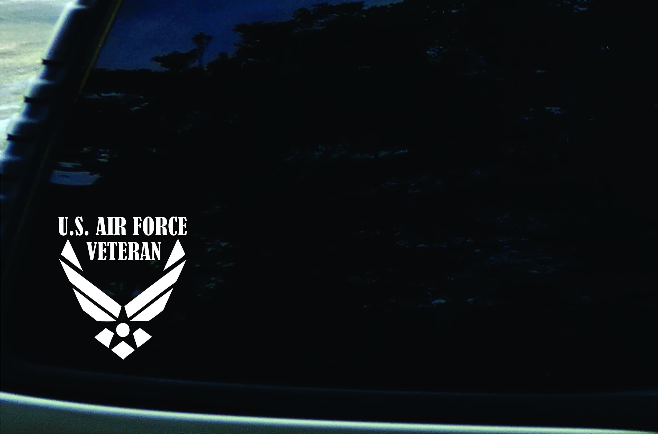 4" X 4.5" U.S. Air Force Veteran Vinyl DIE Cut Decal for Your car, Truck, Window, Laptop, MacBook