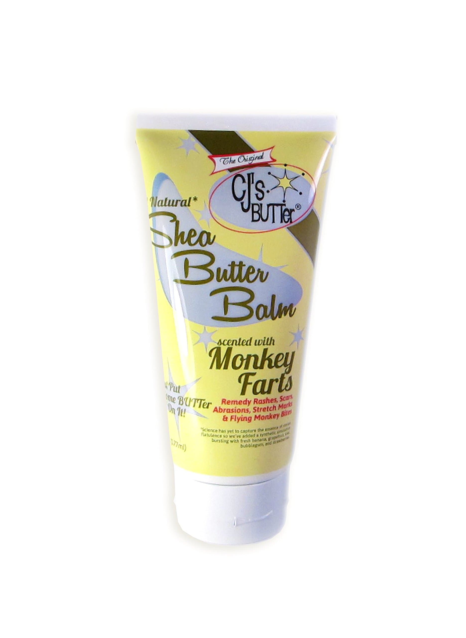 The Original CJ's BUTTer® All Natural Shea Butter Balm - Monkey Farts, 6 oz. Tube