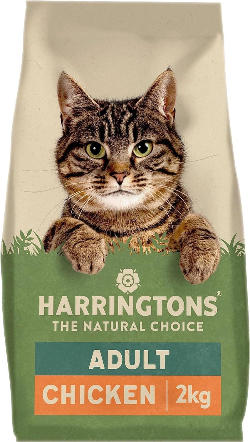 Harringtons Complete Dry Adult Cat Food Chicken 2kg (Pack of 4) - Tasty Natural Goodness