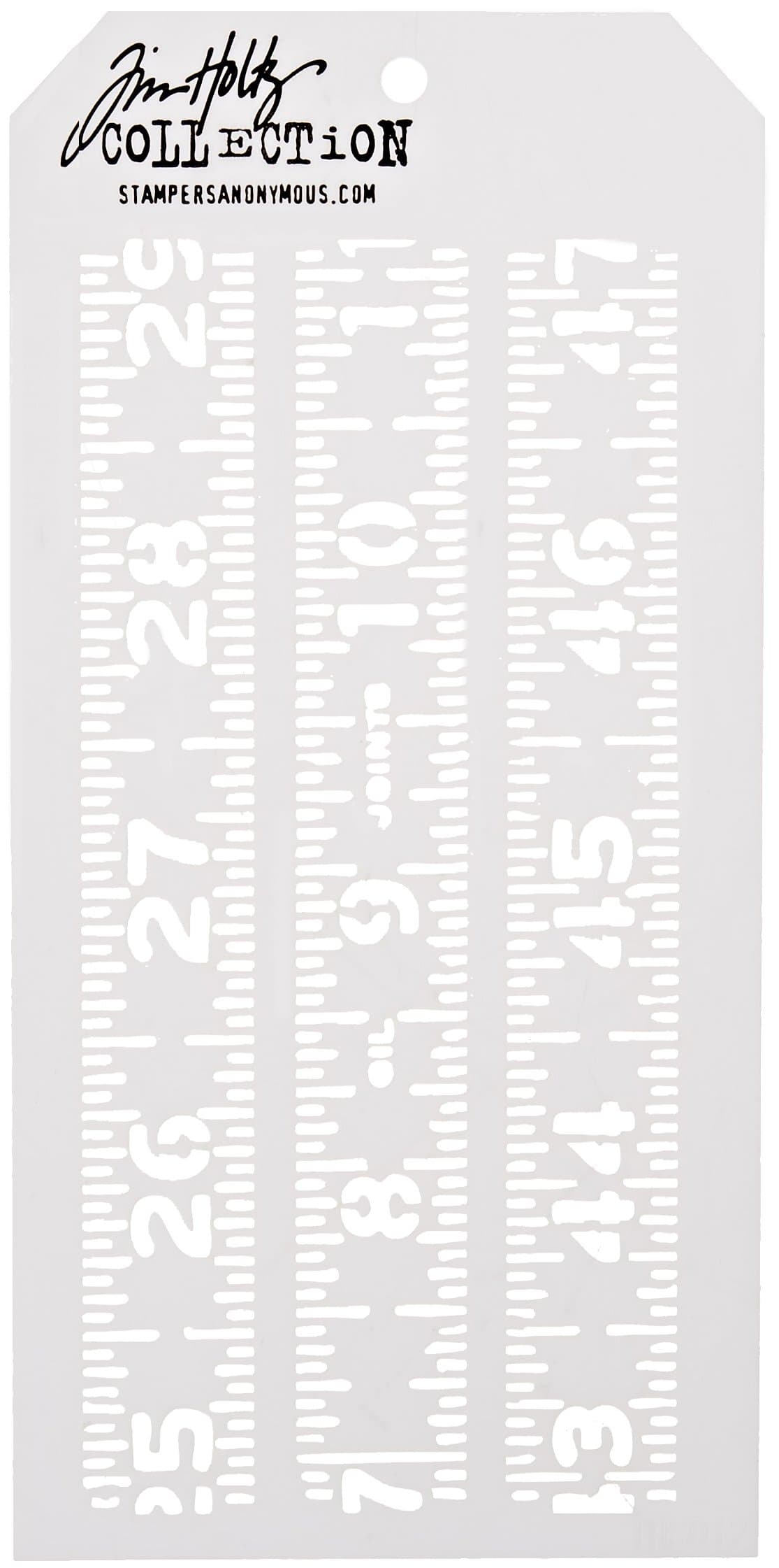 Tim Holtz Layered Stencil, 4.125-Inch by 8.5-Inch, Measured