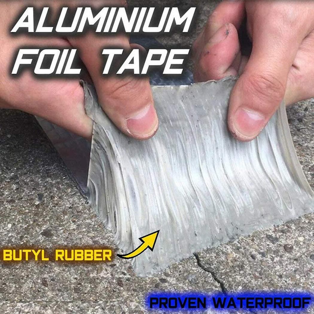 2019 Upgrade Version - Super Waterproof Tape Butyl Rubber foil Tape (1.2mm5cm5m)