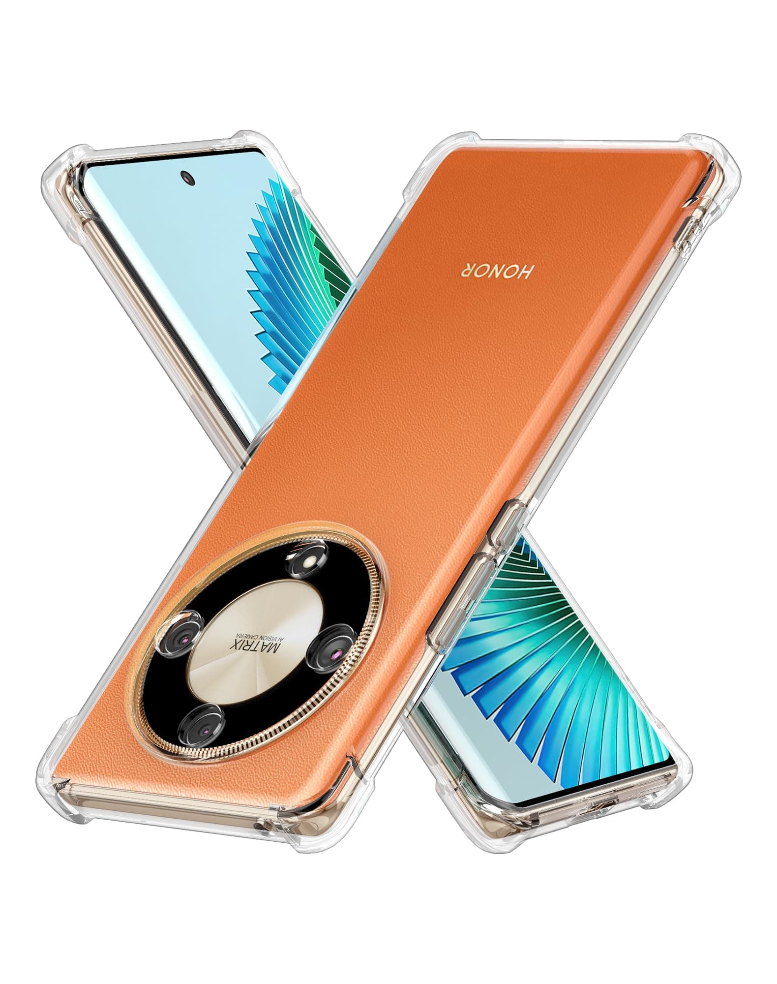 Foluu Crystal Clear Case for Honor Magic6 Lite, Reinforced Corners Scratch Resistant TPU Rubber Soft Skin Silicone Protective Cover for Honor Magic 6 Lite 5G 2024