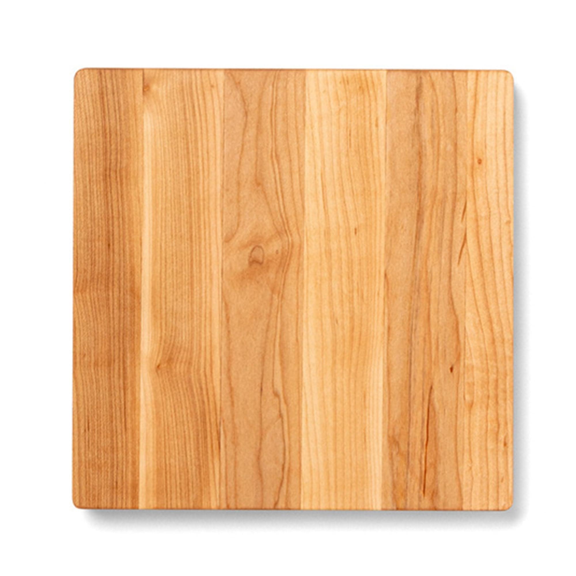 John Boos Chop-N-Slice Series Square Wooden Maple Cutting Board 10”x10” – 1” Thick, 4-lb Reversible Butcher Block with Eased Corners & Edge-Grain – Made in the USA