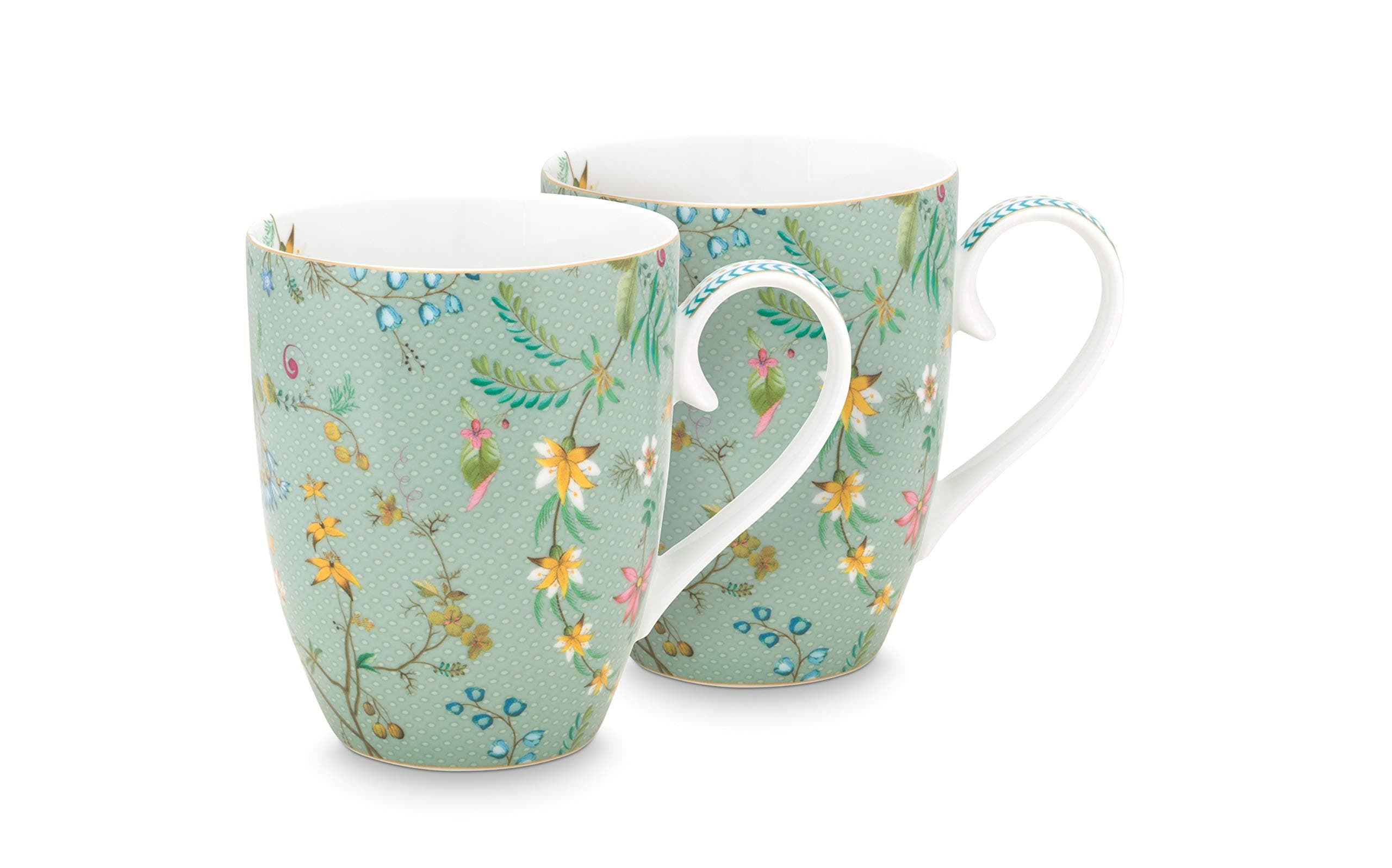 PIP Studioi S2 Bl Flowers Jolie Mugs, Large, 350 ml Capacity