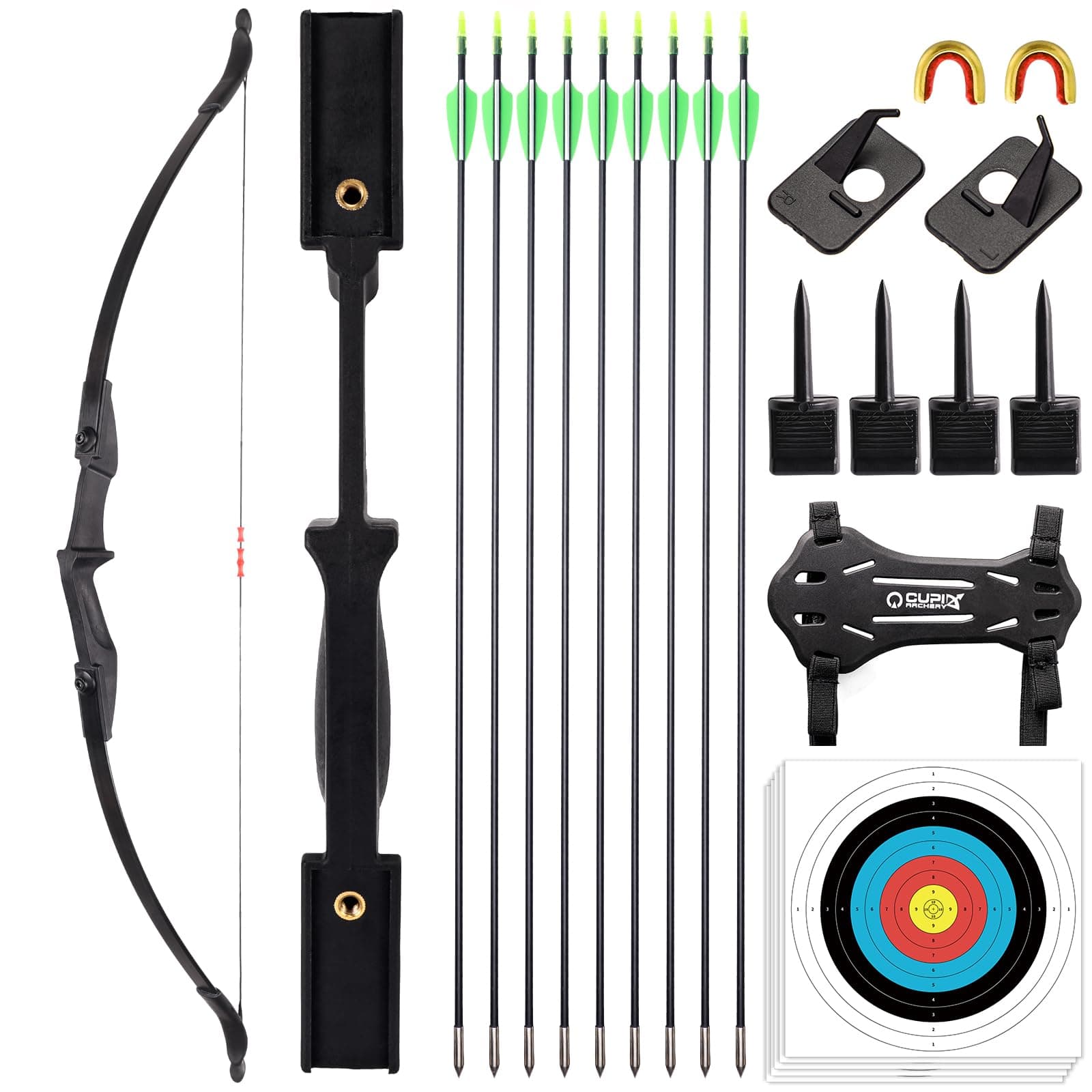 LWANO Bow and Arrow Set for Adults - Archery Takedown Recurve Bow Set for Beginners and Youth, Left & Right Handed
