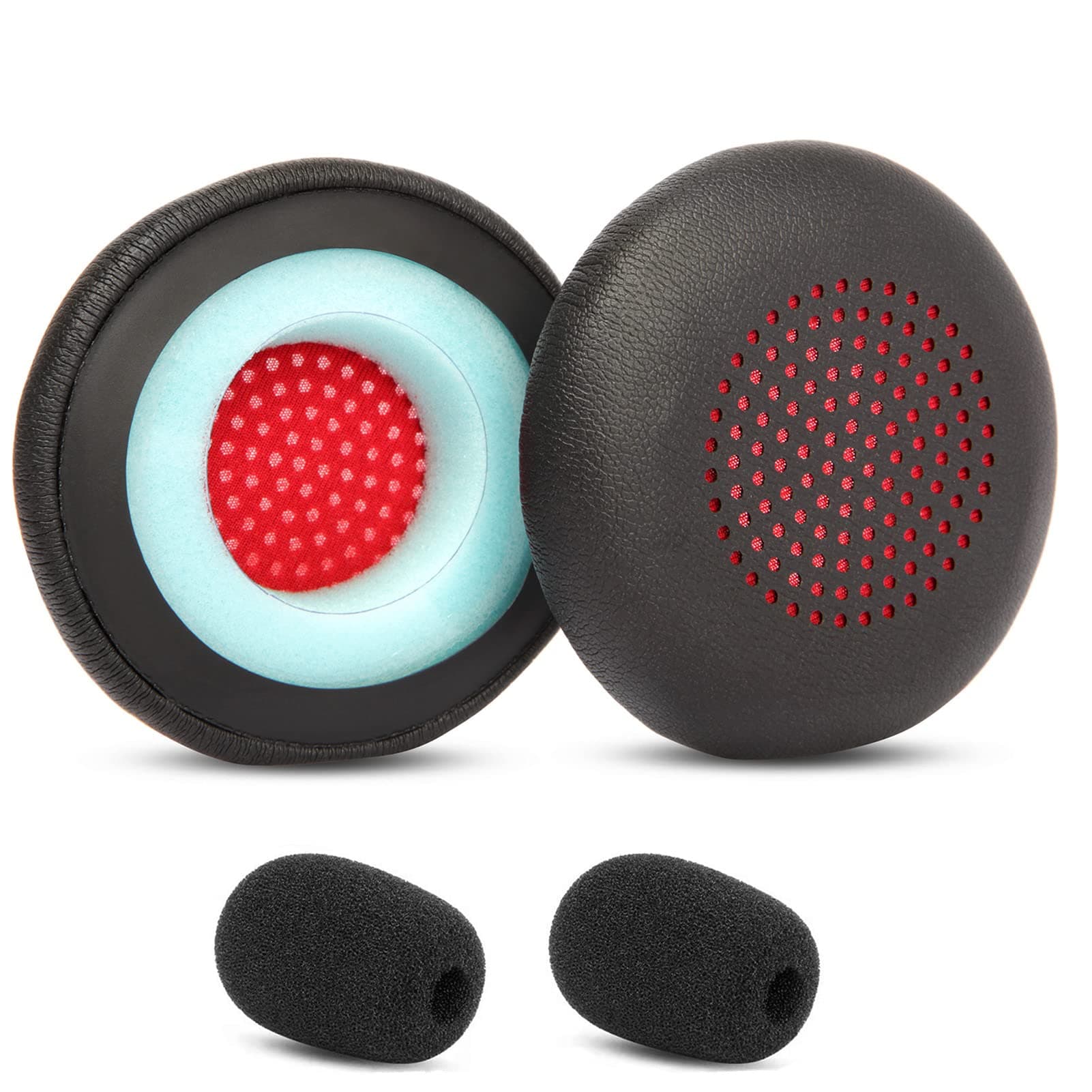 Voyager 4310 UC Replacement Ear Pads Ear Cushions Compatible with Poly Voyager 4310 UC/4320 UC/Voyager Focus UC/Voyager Focus 2 UC USB-A Headset Padding