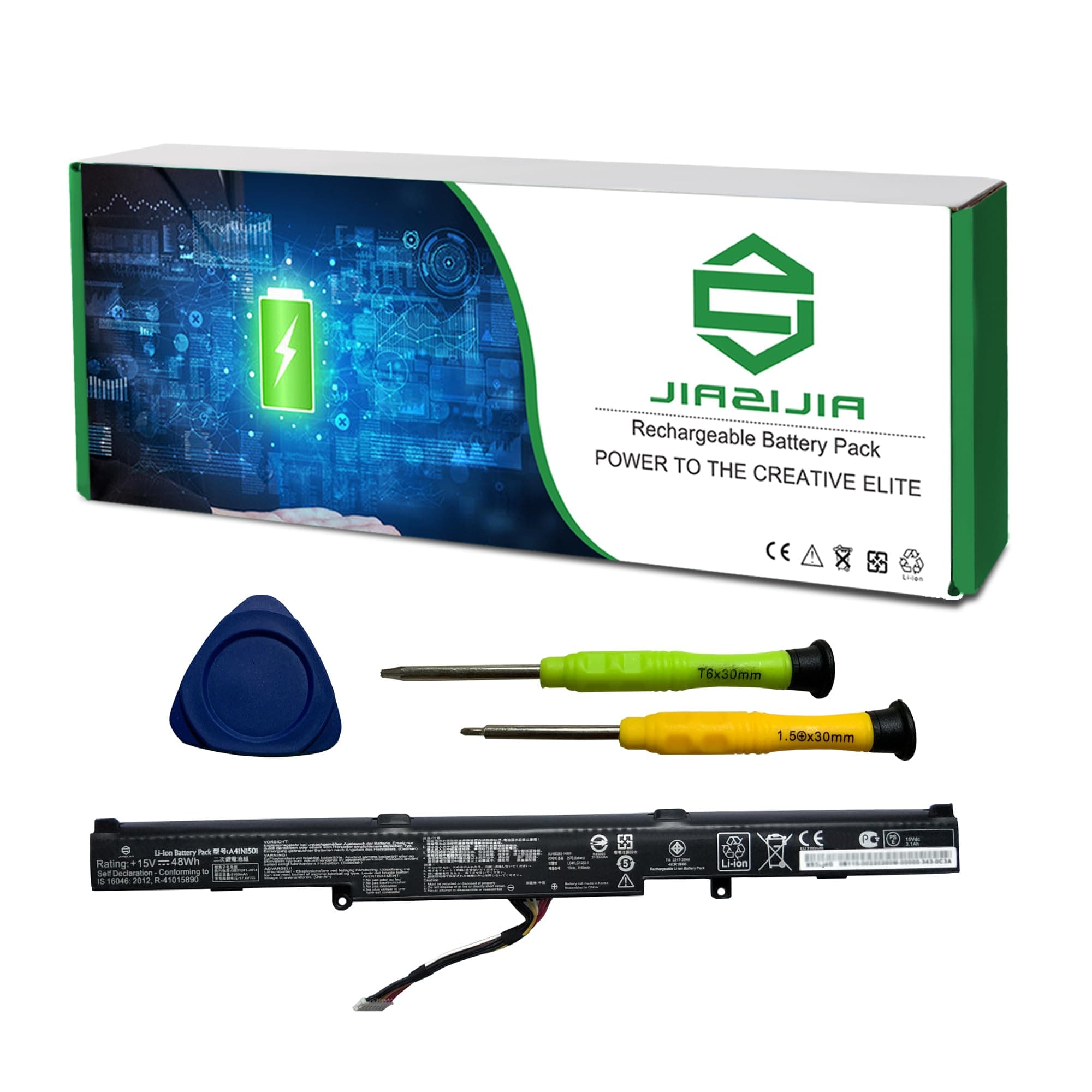 GDORUN 48WH A41N1501 Laptop Battery for ASUS ROG G752VW GL752 GL752V GL752VW-DH71 GL752VLM GL752VL-T4009T GL752JW GL752VWM N552V N752V N552VX-FY200T N752 N752VW N552VX N552VW N752VX Series 15V 4Cell