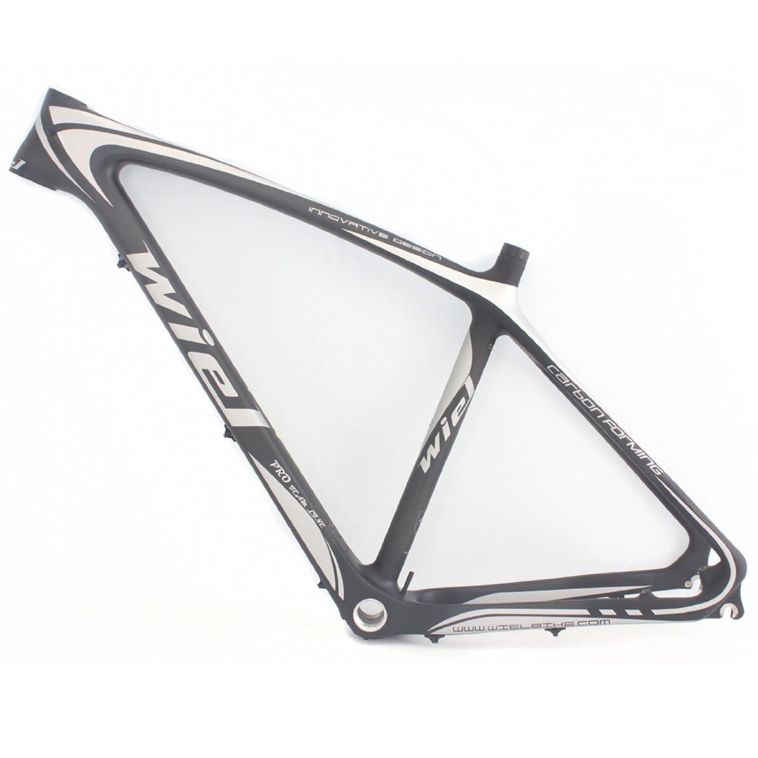Wiel B128 Carbon Mountain Bike Frame 650b 27.5er MTB Frameset - 3K Silvery Matte17''/19'' (Enbb)