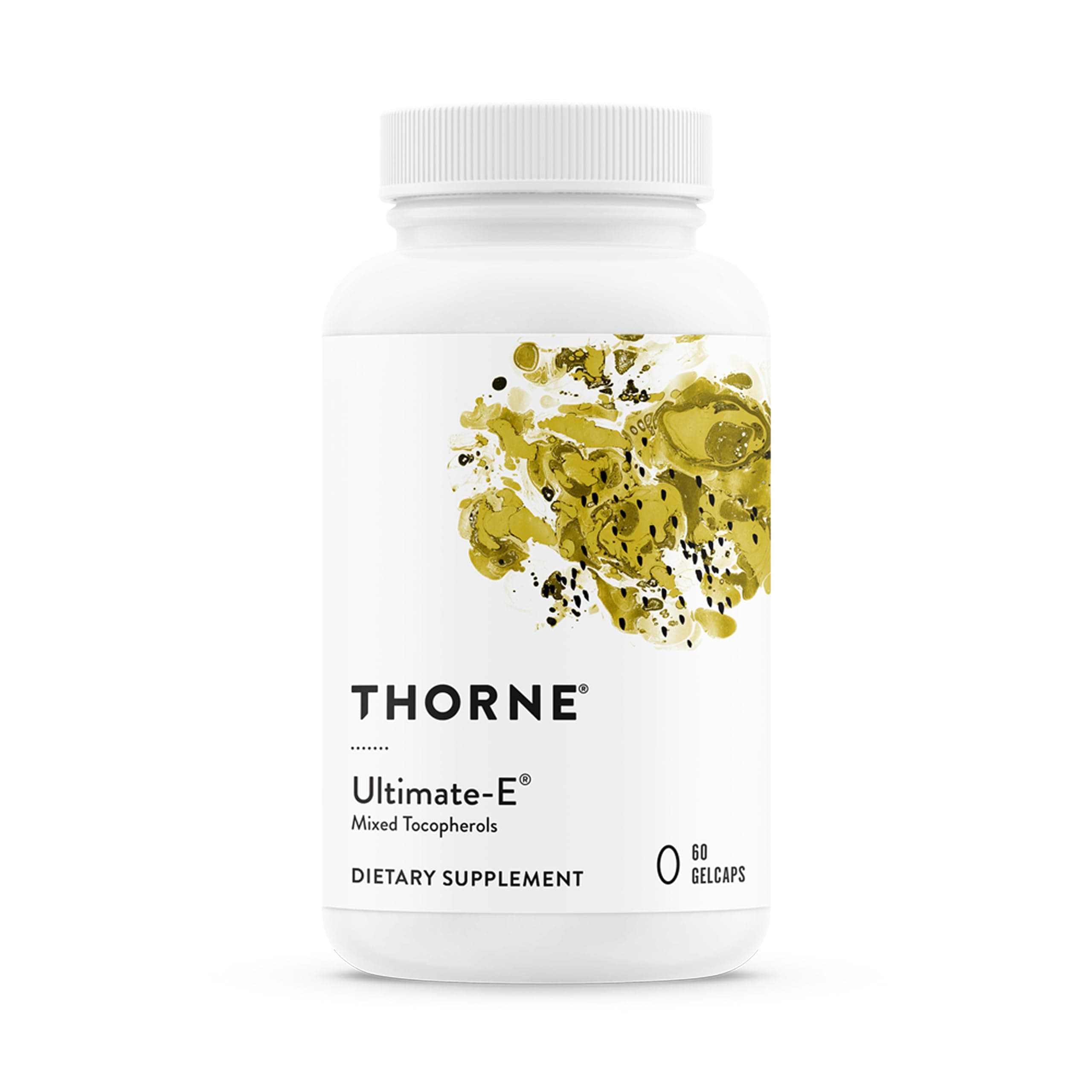 THORNE Ultimate-E - Contains All of the Natural Forms of Vitamin E - 60 Gelcaps