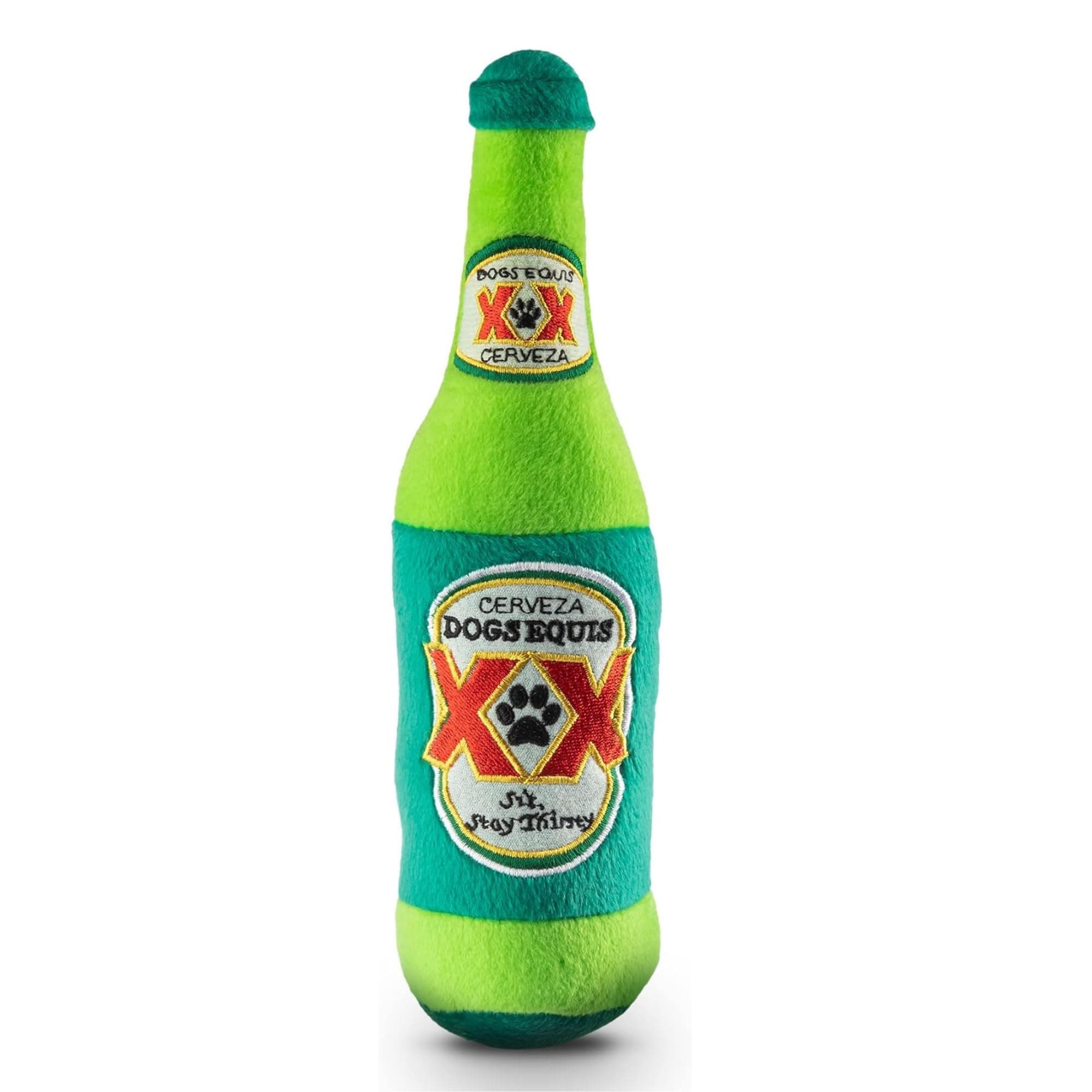 Dog Diggin Designs Libation Station Collection | Unique Squeaky Parody Plush Dog Toys – Shaken, Not Stirred