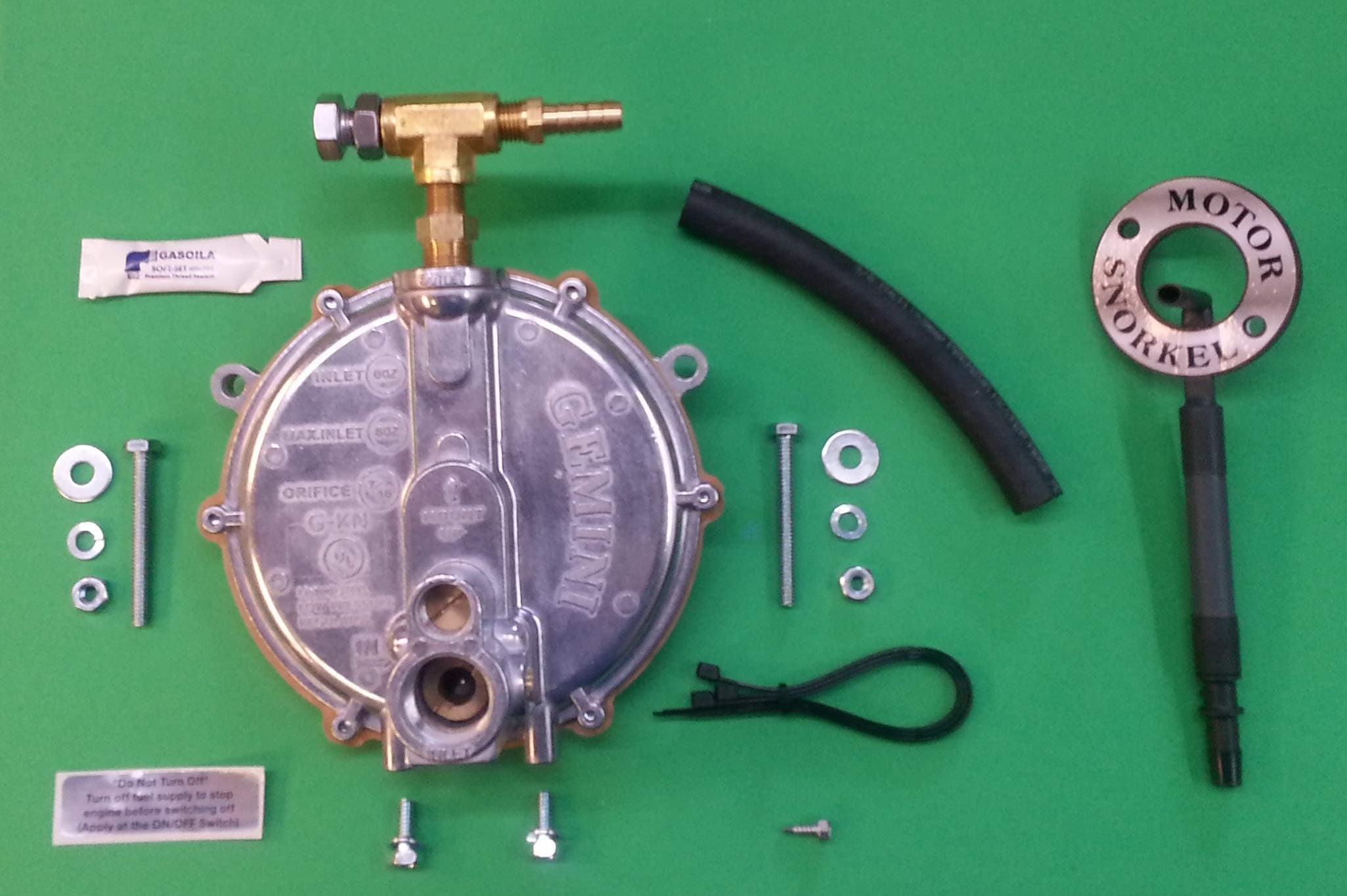 Propane/Natural Gas Conversion Kit Compatible to fit Homelite/Ridgid Generators and Also to fit with Robin Subaru Engines