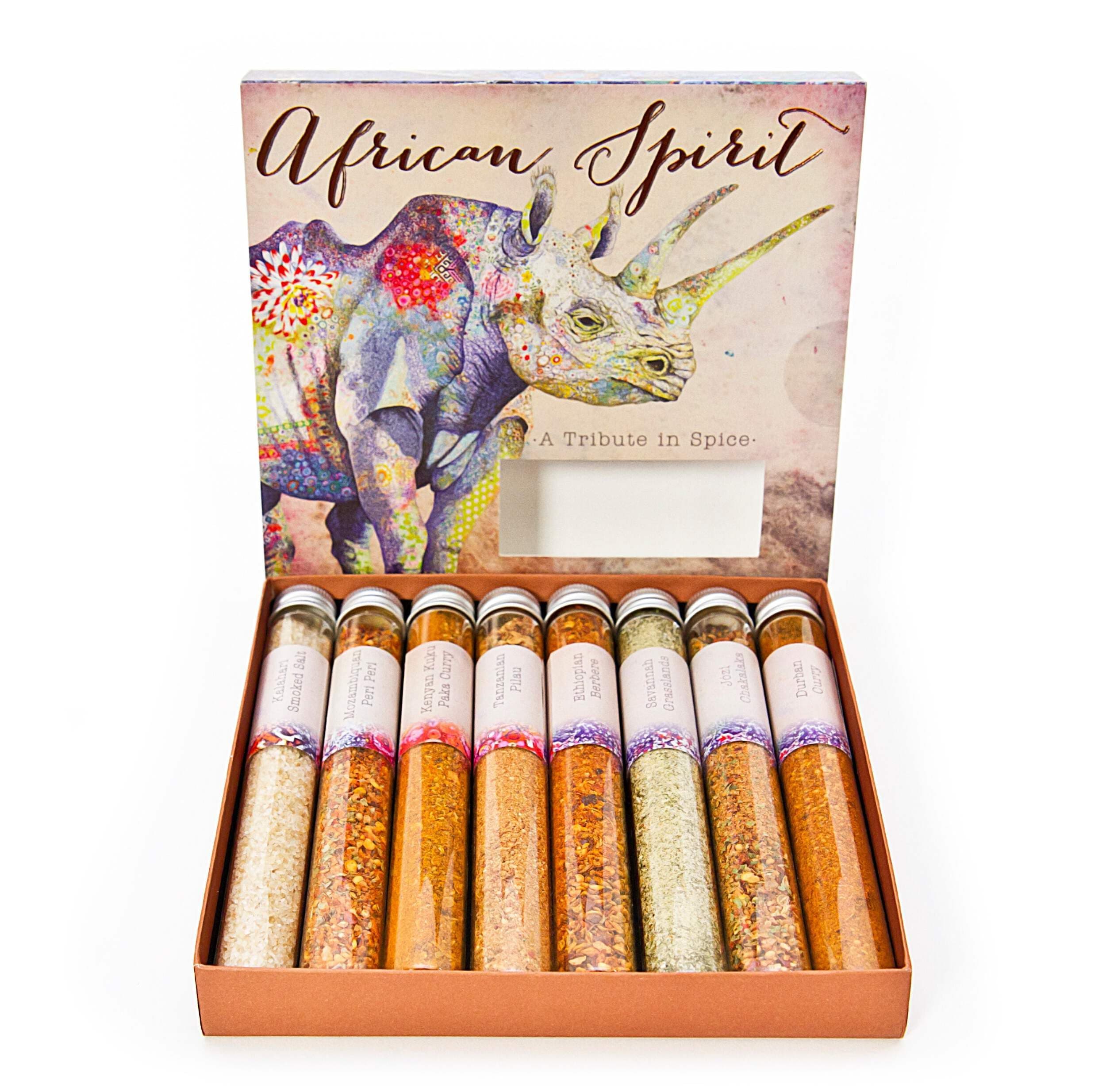 eat.art African Spirit | Collection of Traditional African Herbs & Spice Blends | 8-Pack Gift Set
