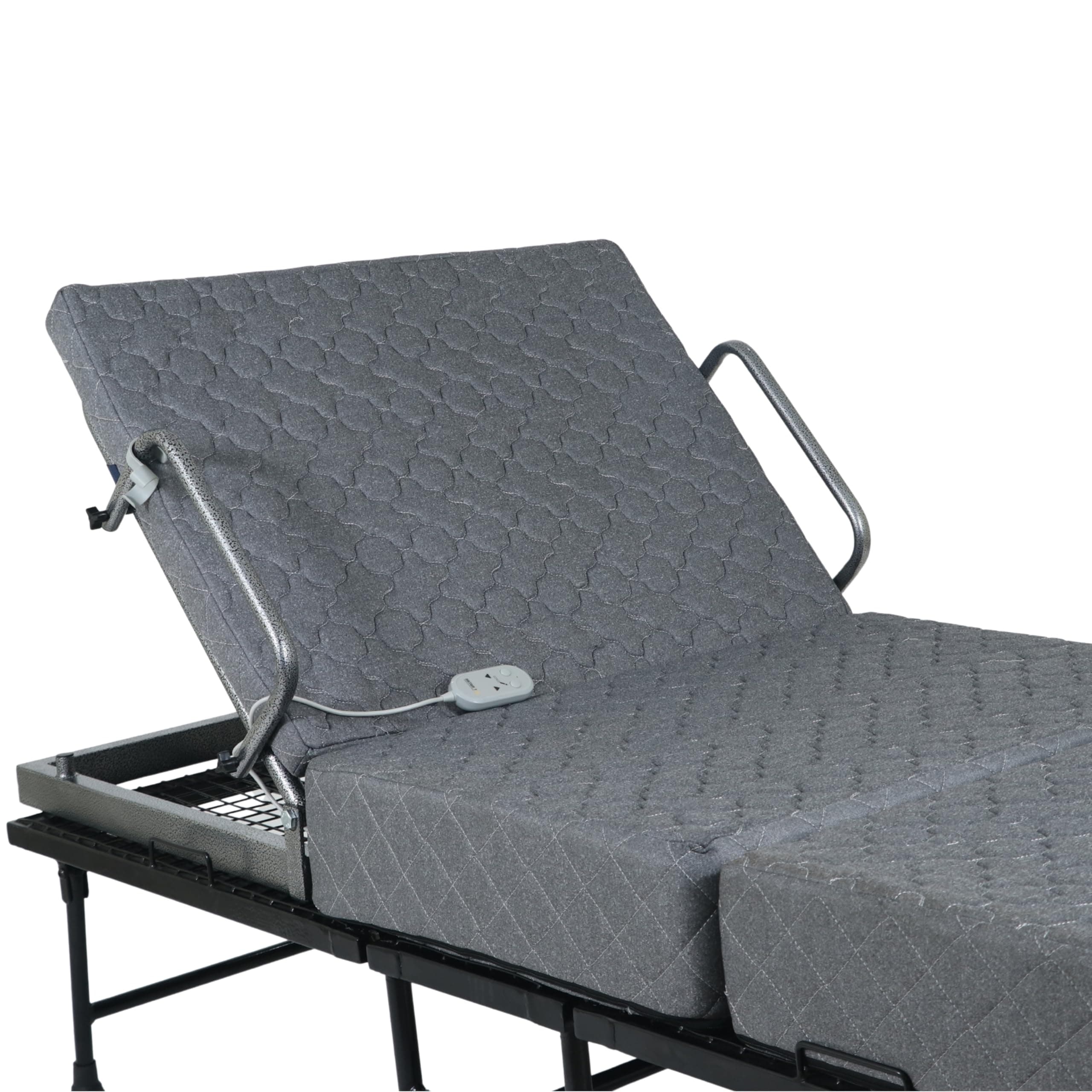 - Orthopedic Motorized Recliner Backrest with PU Foam Mattress, for Patients at Home, Elders & Pregnant Women, Hospital Bed, Remote Controlled (Quilted Premium Mattress)