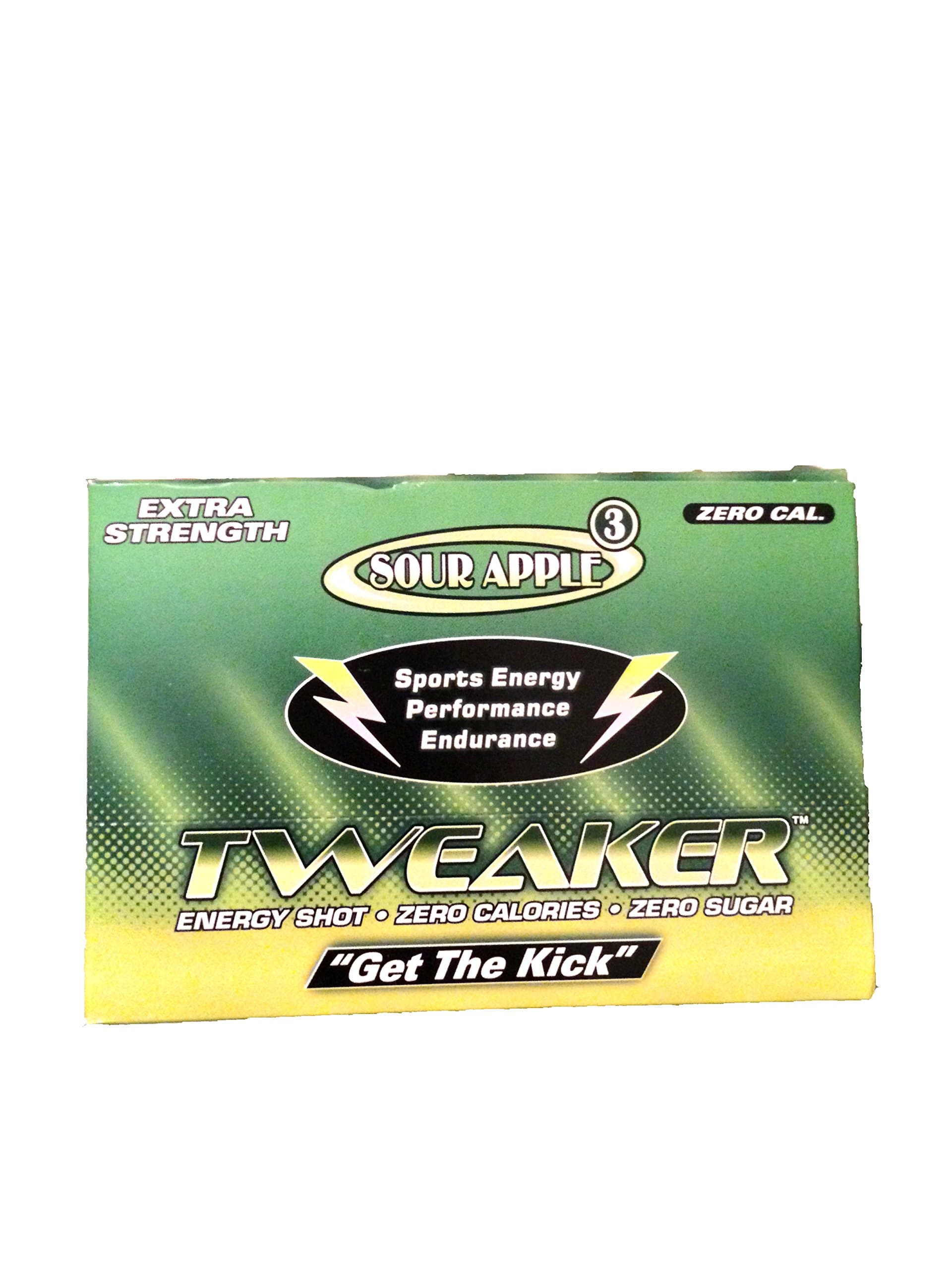 Tweaker Extreme Energy Drinks - Extra Strenth - Sour Apple (12 Pack)