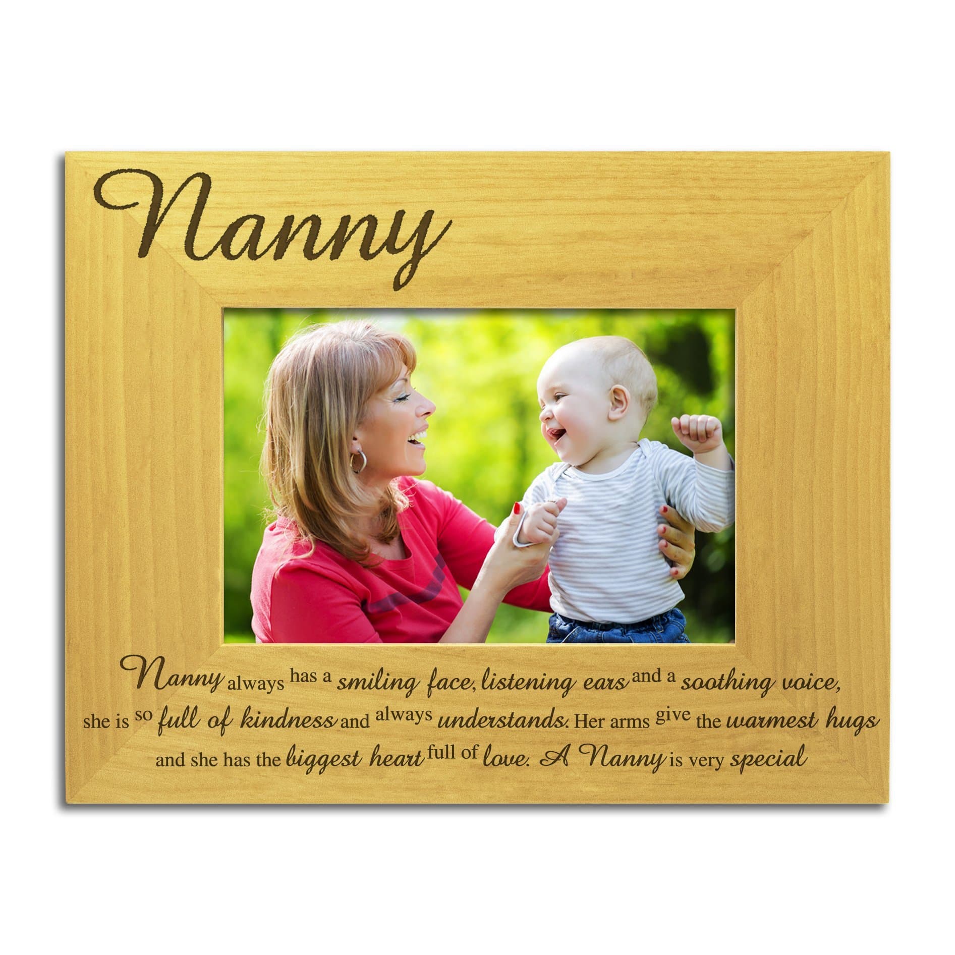 Nanny Photo Frame, Stunning Engraved Solid Wood, Nanny Frame, Nanny Gift, Gift for Nanny Nan, Nanny Nan Birthday, Nanny Nan Present,