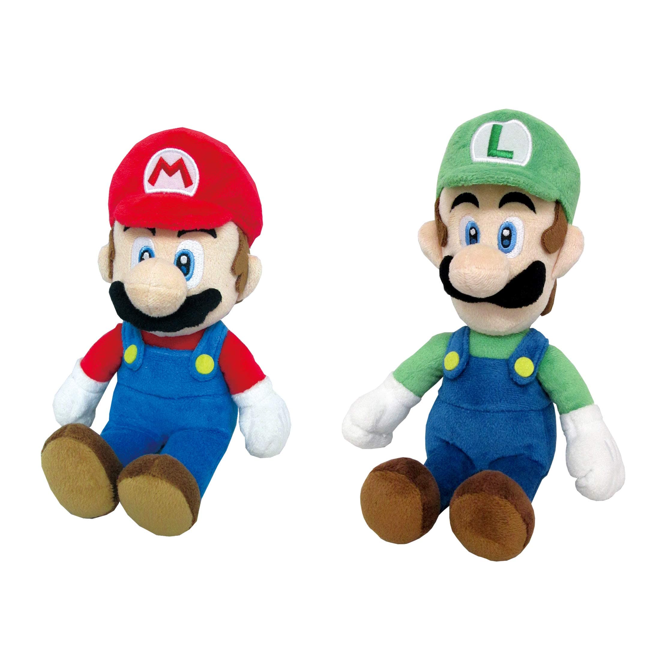 LB Super Mario Little Buddy Set of 2 Super Mario All Star Collection Plush - 1414 Mario & 1415 Luigi