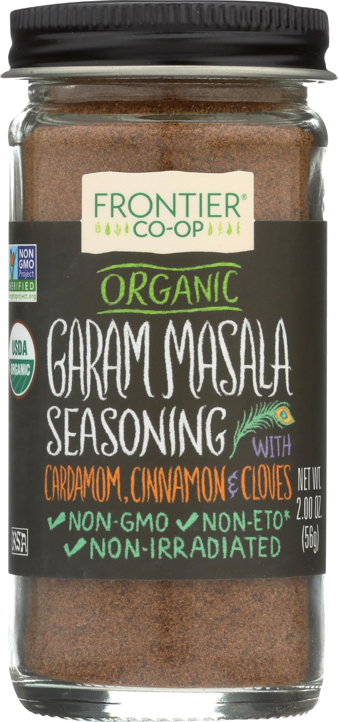 Organic Garam Masala, 2 Ounce Bottle, Northern Indian Spice Blend, Richly Spicy But Not Hot, Kosher, Non ETO