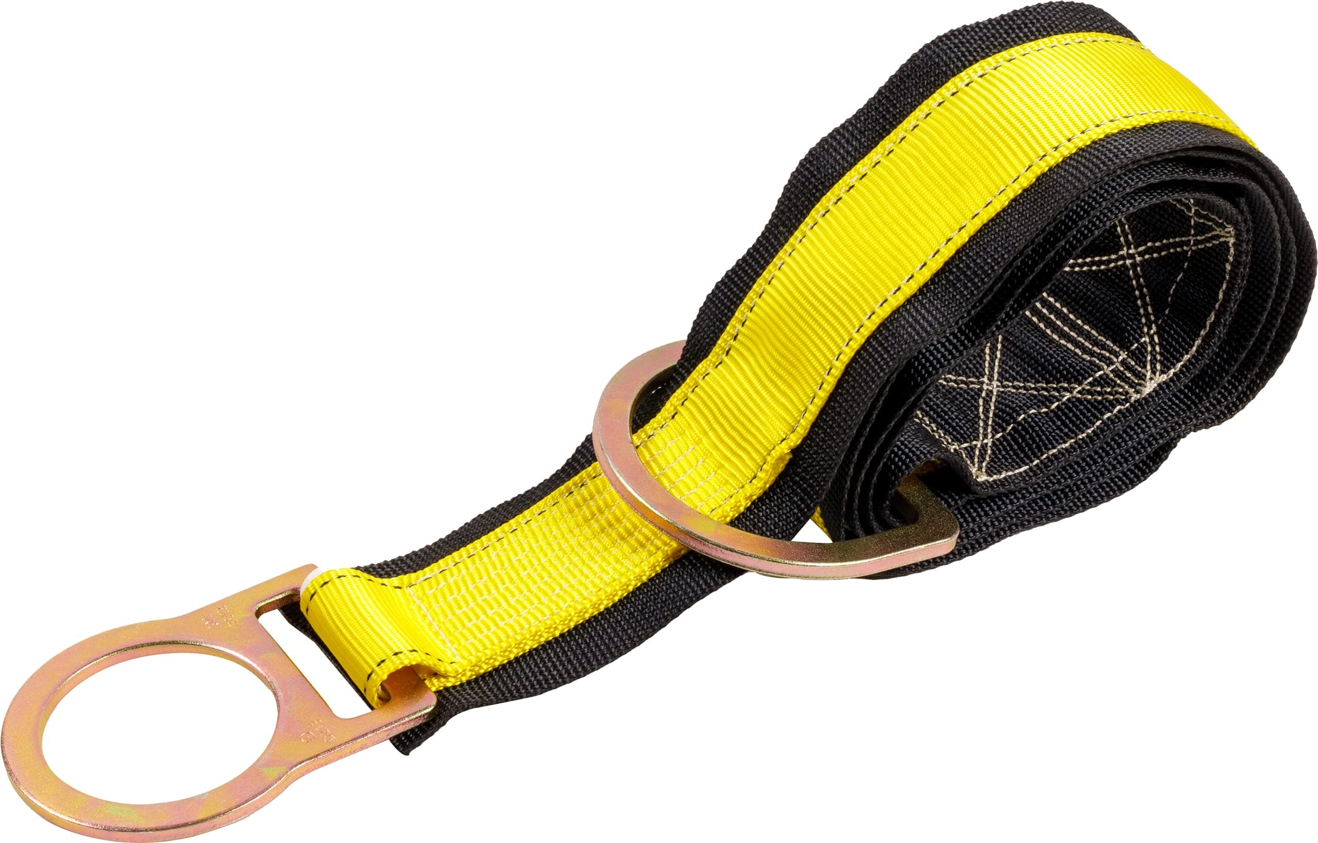Palmer Safety 6 Ft Cross Arm Strap, 3" Wide Beam Straps Choker w/Large & Small D-Ring, ANSI OSHA Anchorage Sling Fall Protection Lanyard