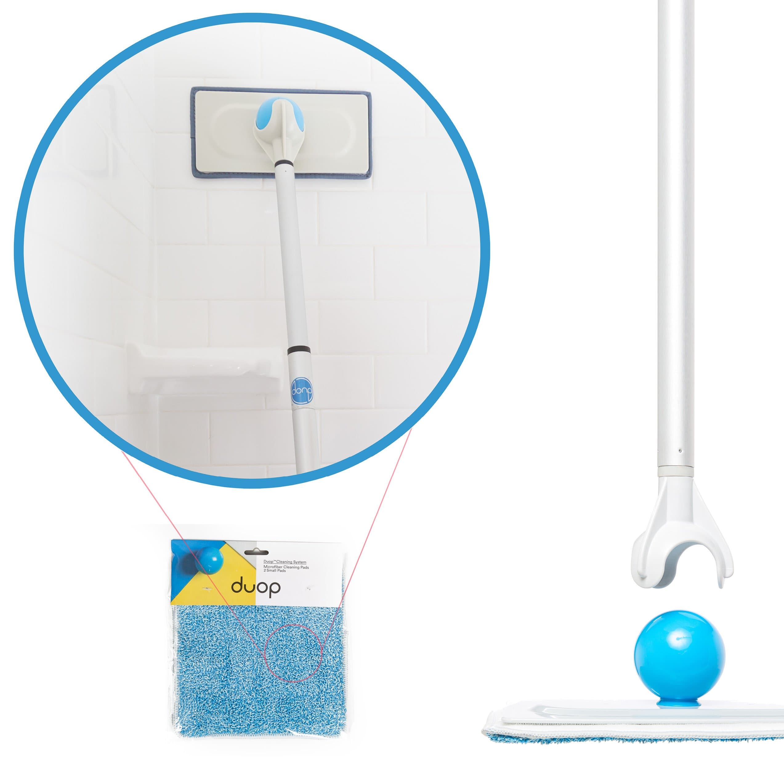 15" Microfiber Cleaning & Dusting Pads (Pack of 2) – Professional Grade Pads Collect Dust, Dirt, Allergens & Bacteria