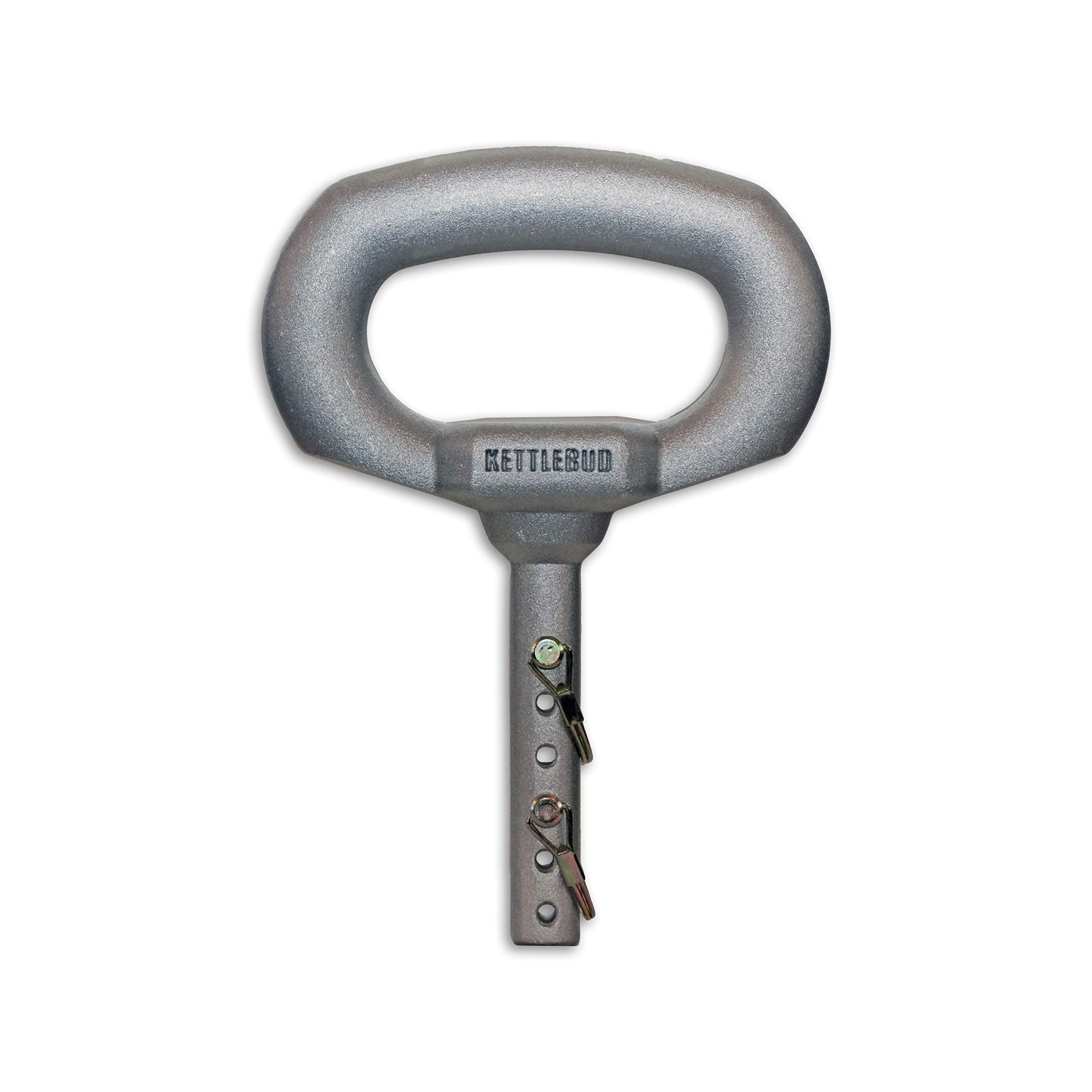 Adjustable Plate Loadable Kettlebell Handle - Uses Common Weight Plates for Home Gym and Portable Workouts (5-100 pounds)