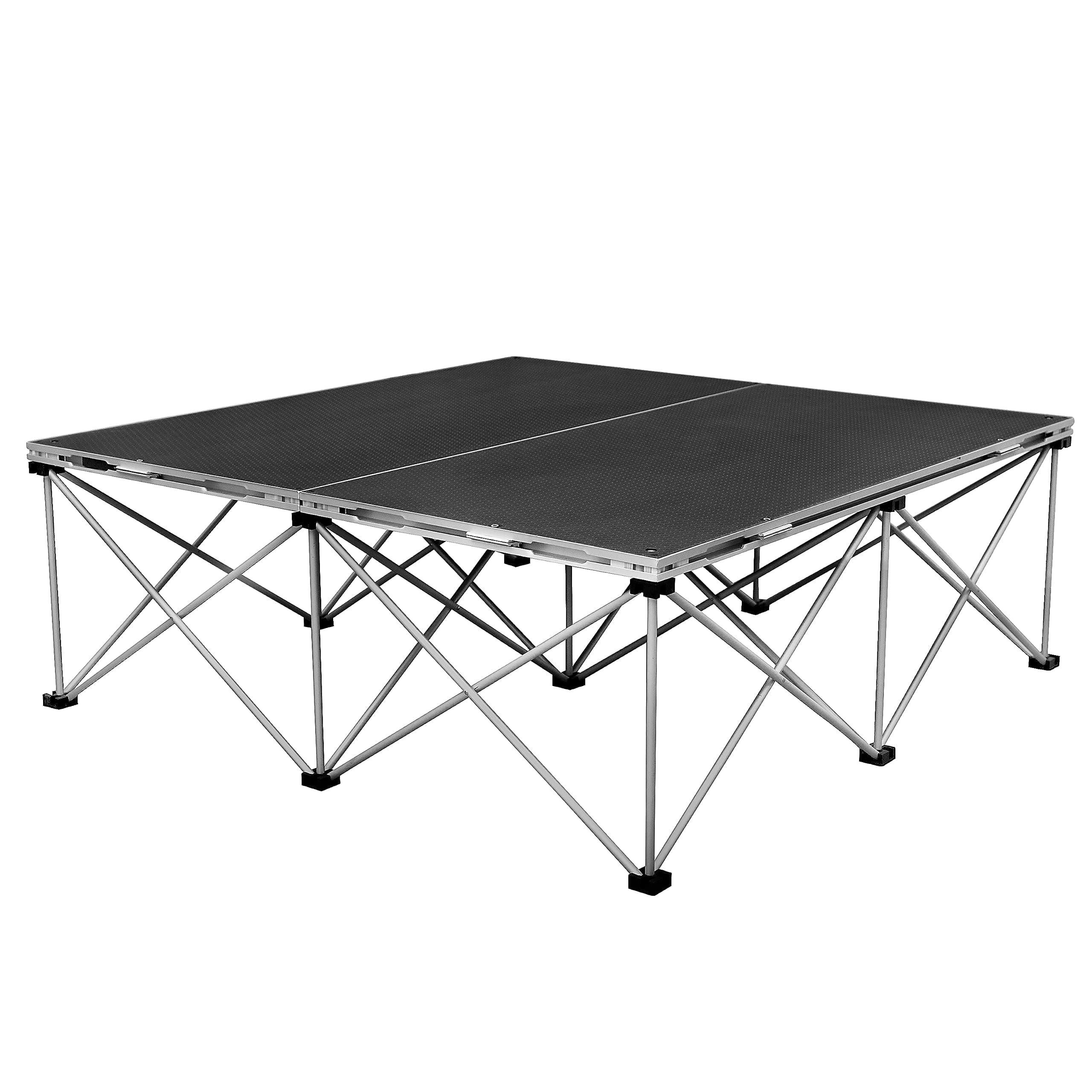 Tetra-Teknica PSR-16 4'x4' Folding Portable Stage Platform Modular Unit with 16” High 9-strut Centipede Riser