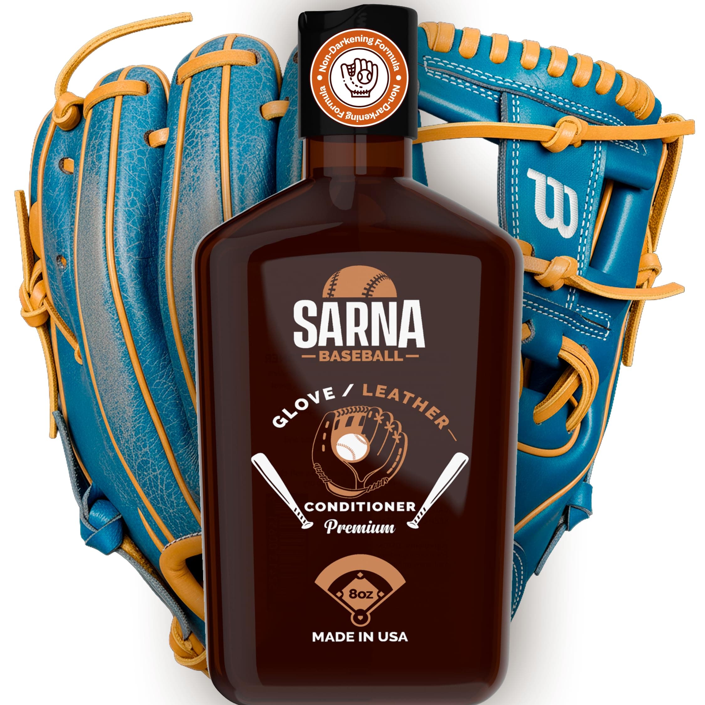 - Glove Leather Conditioner - Use on Baseball Gloves, Softball Gloves, and Other Leather Sports Equipment - Made in USA