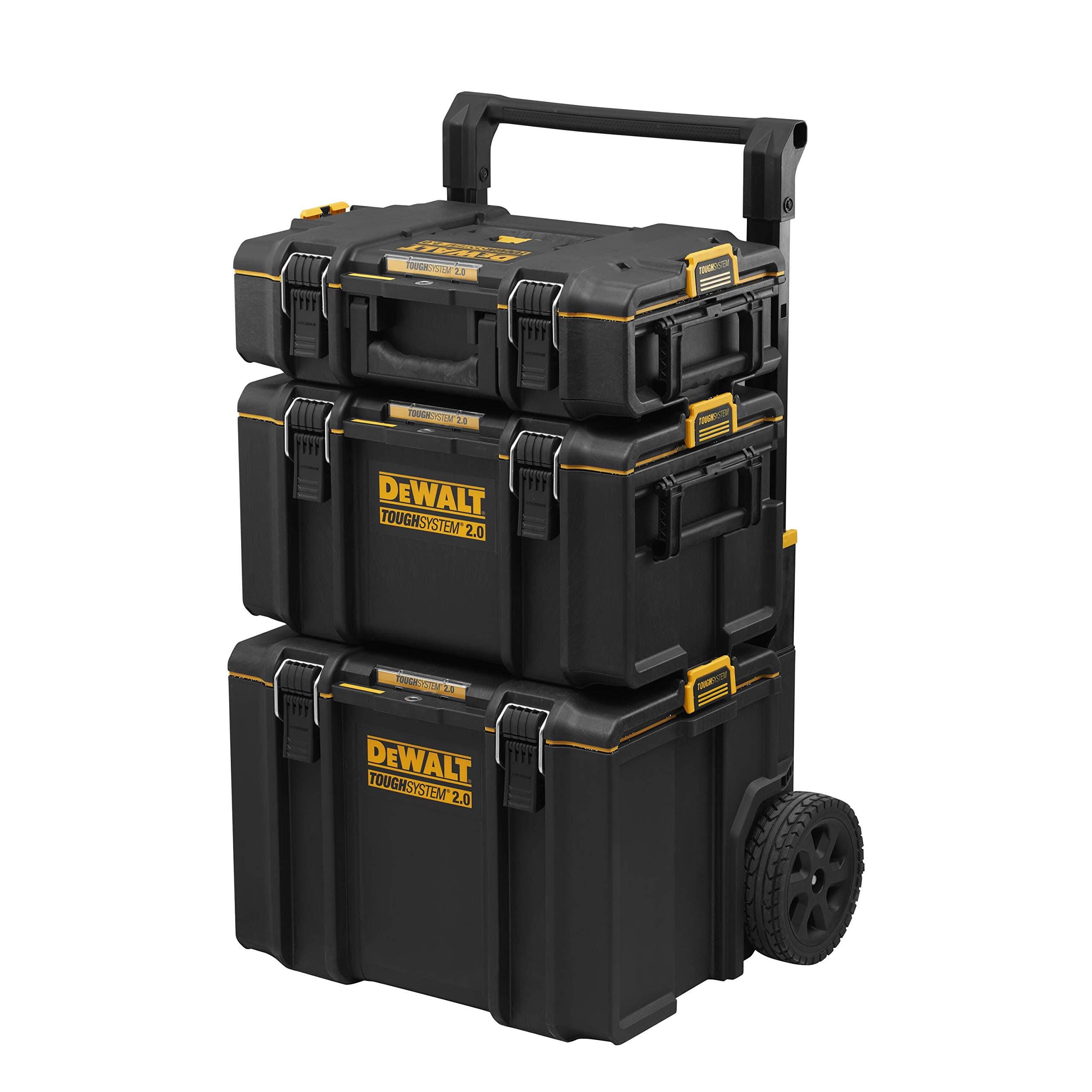 DEWALT DWST83402-1 TOUGHSYSTEM 3-in-1 Kit - 2 Small and Medium Capacity Boxes and 1 Large Mobile Case - IP65 - 554 x 500 x 1150 mm - Heavy Duty - Tag Tool Connections
