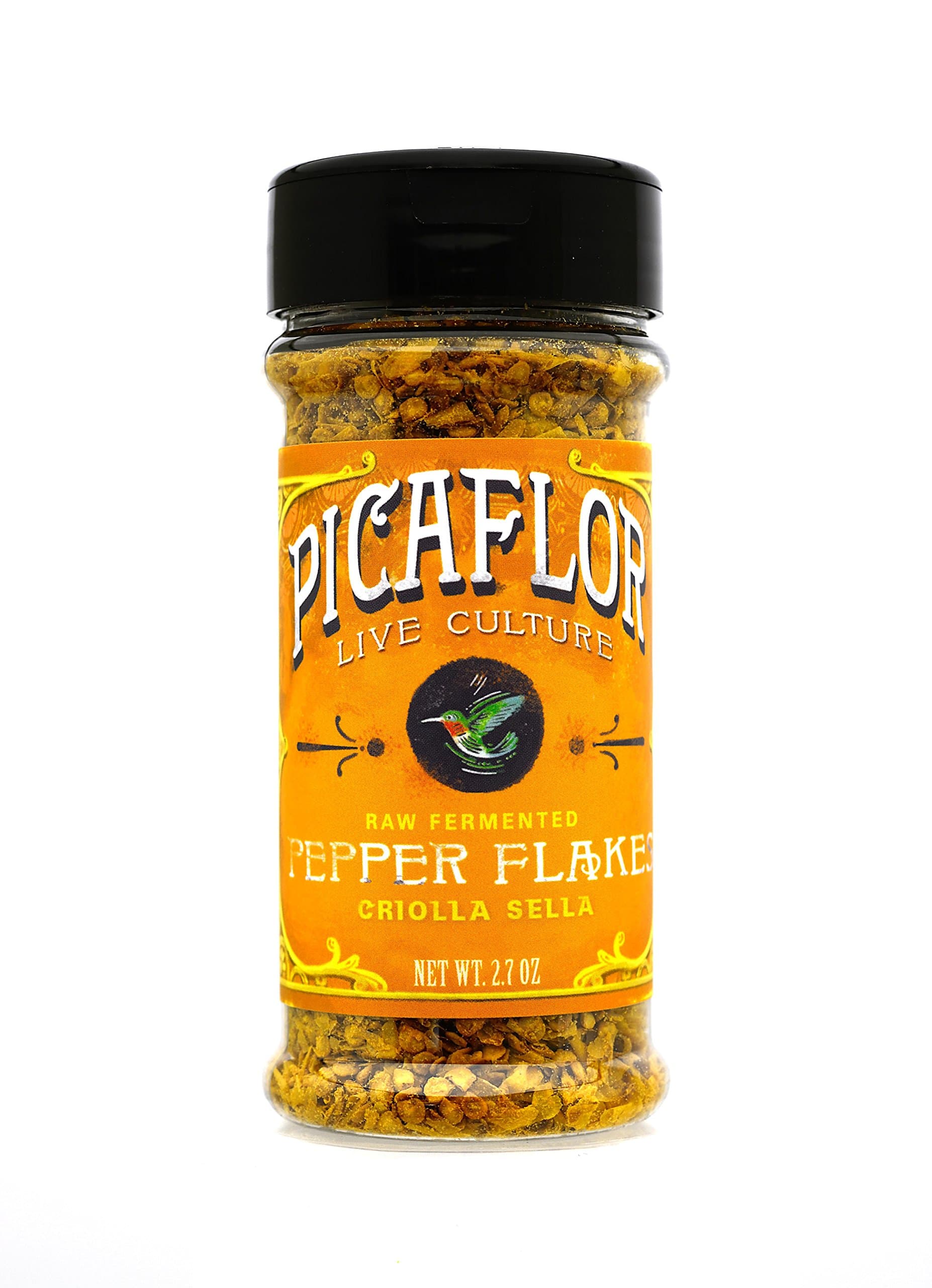 Picaflor Organic Fermented Probiotic Pepper Flakes, Criolla Sella