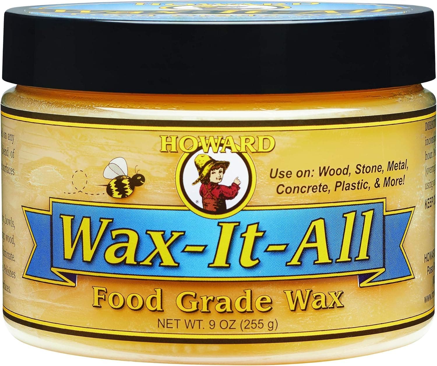 Howard Products Wax-It-All Food Grade Wax, 255 g, WAX009