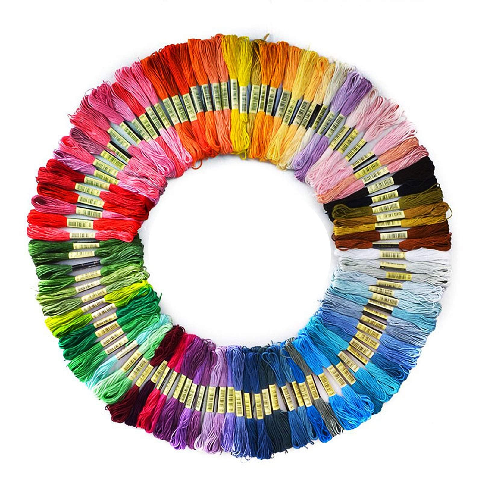 Embroidery Floss 200 Skeins Friendship Bracelet String Multi-Color Embroidery Premium Cross Stitch Threads