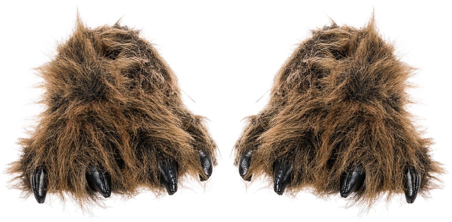 Grizzly Bear Paw Slippers for Women and Men