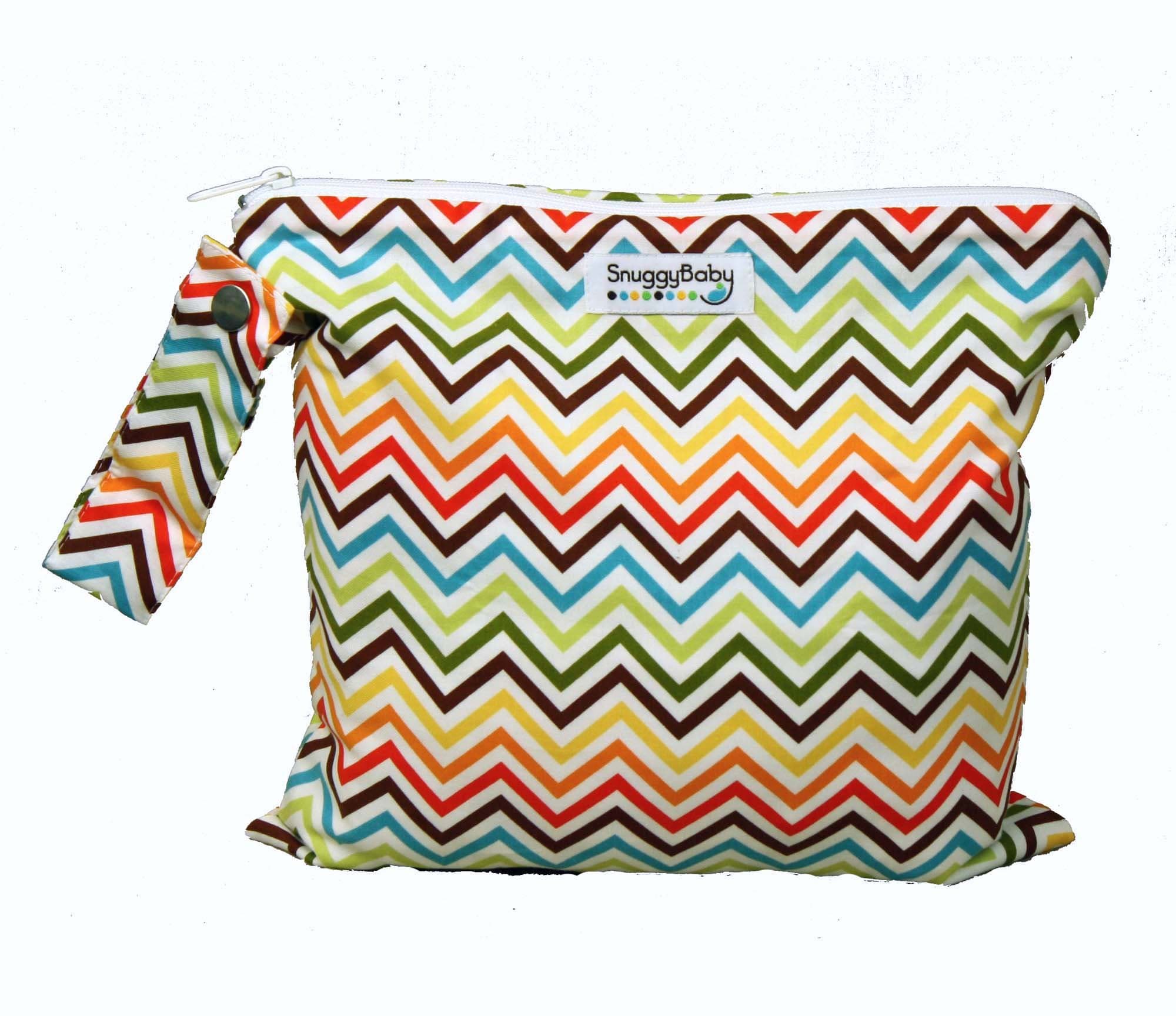 Snuggy Baby Rainbow Chevron Wet Bag
