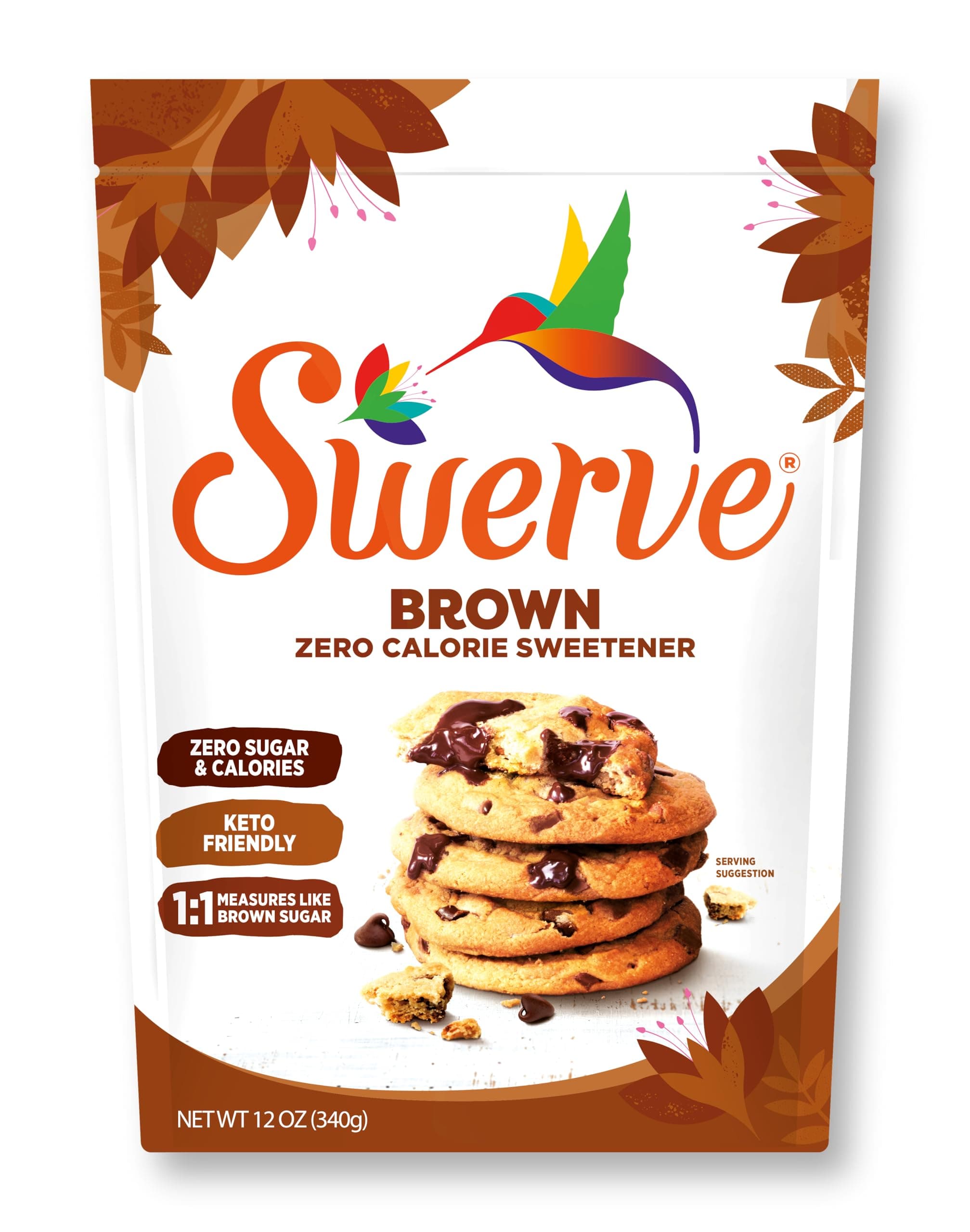 Swerve Ultimate Sugar Replacement Sweetener, Brown Sugar Substitute, Keto Friendly, Zero Calorie, Zero Sugar, Non-Glycemic, Gluten Free, 12 ounces