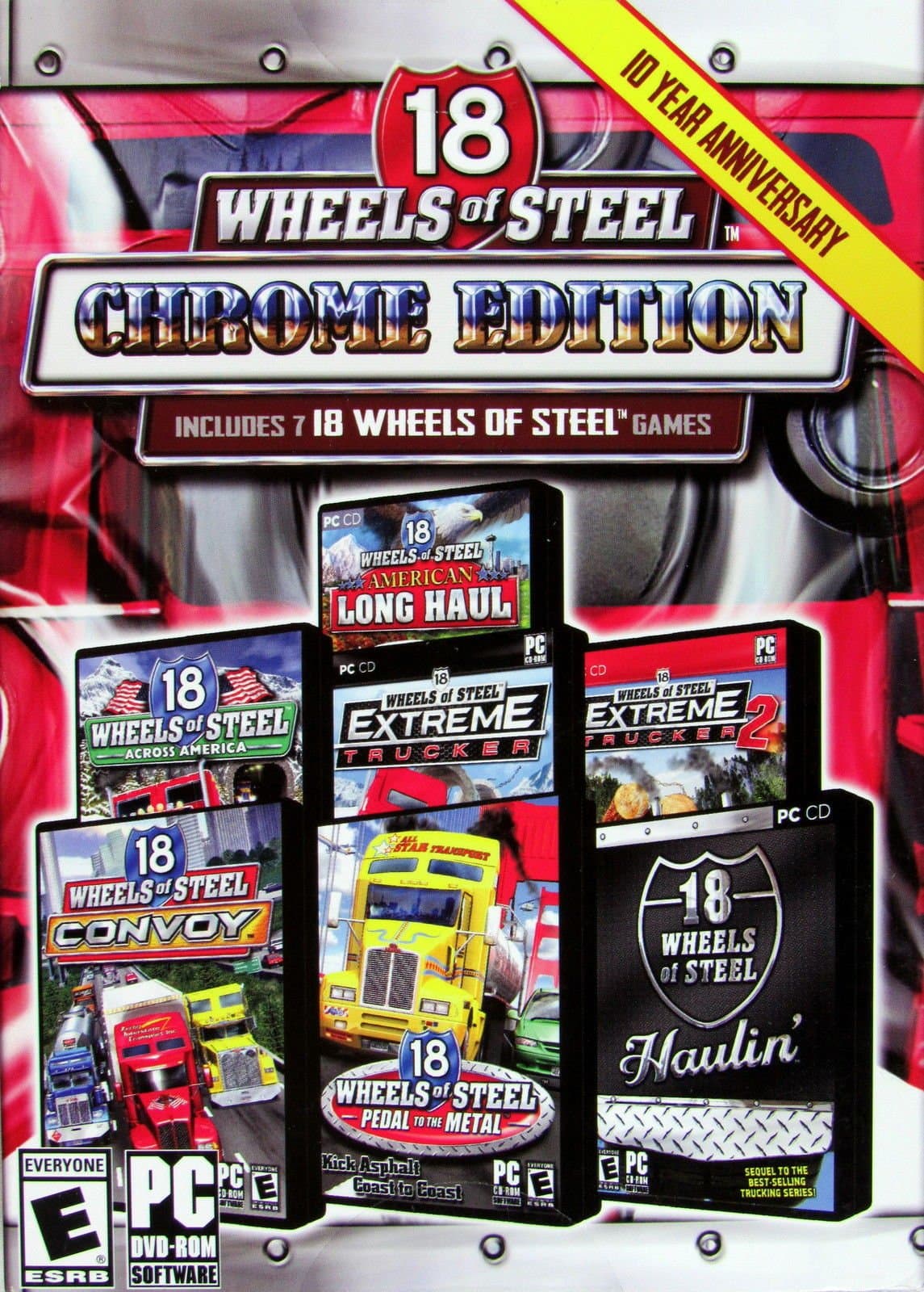 18 Wheels of Steel Chrome Edition 10th Year Anniversary 7 Games in 1
